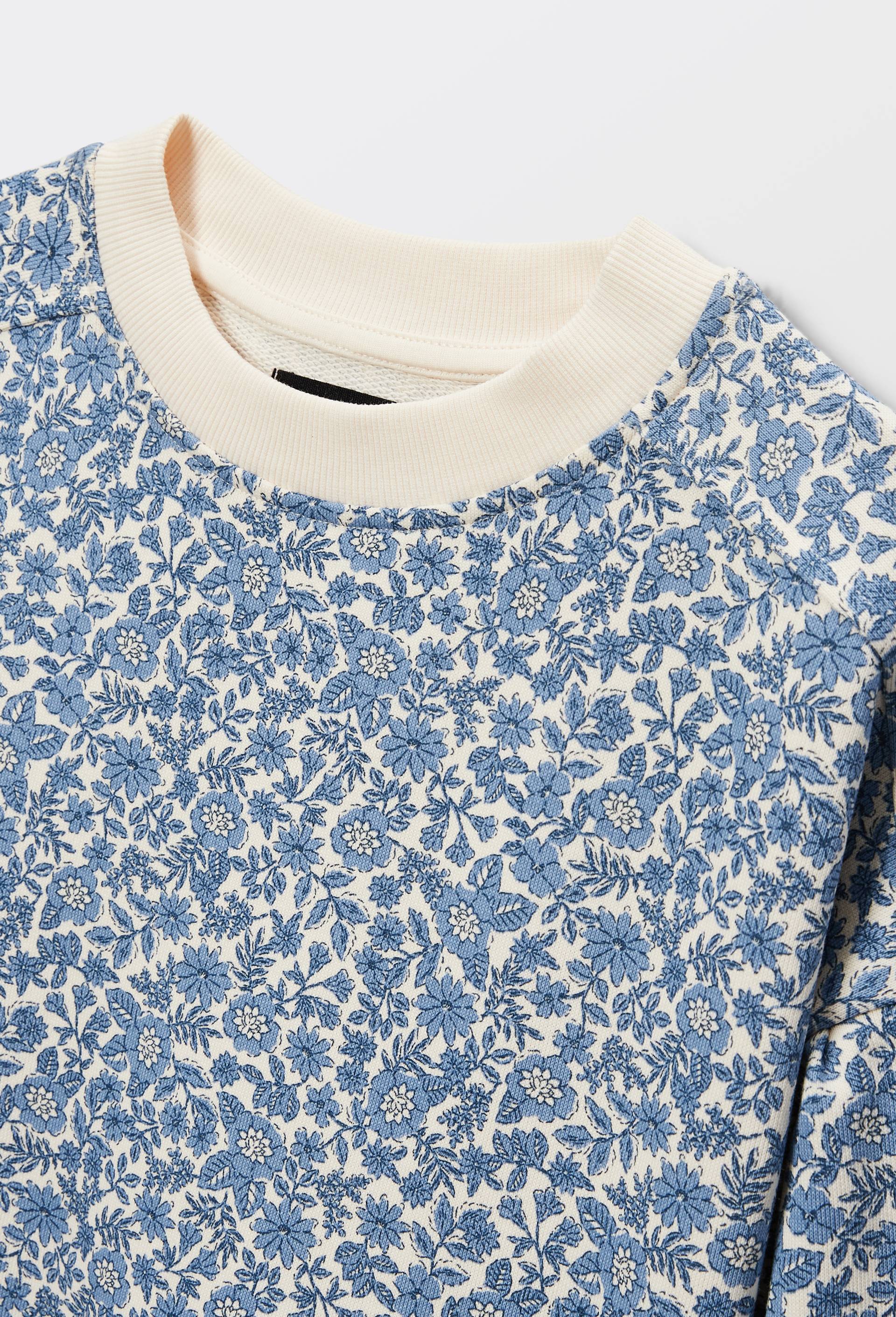 Sweat imprim&eacute; en coton, Beige clair, large image number 3