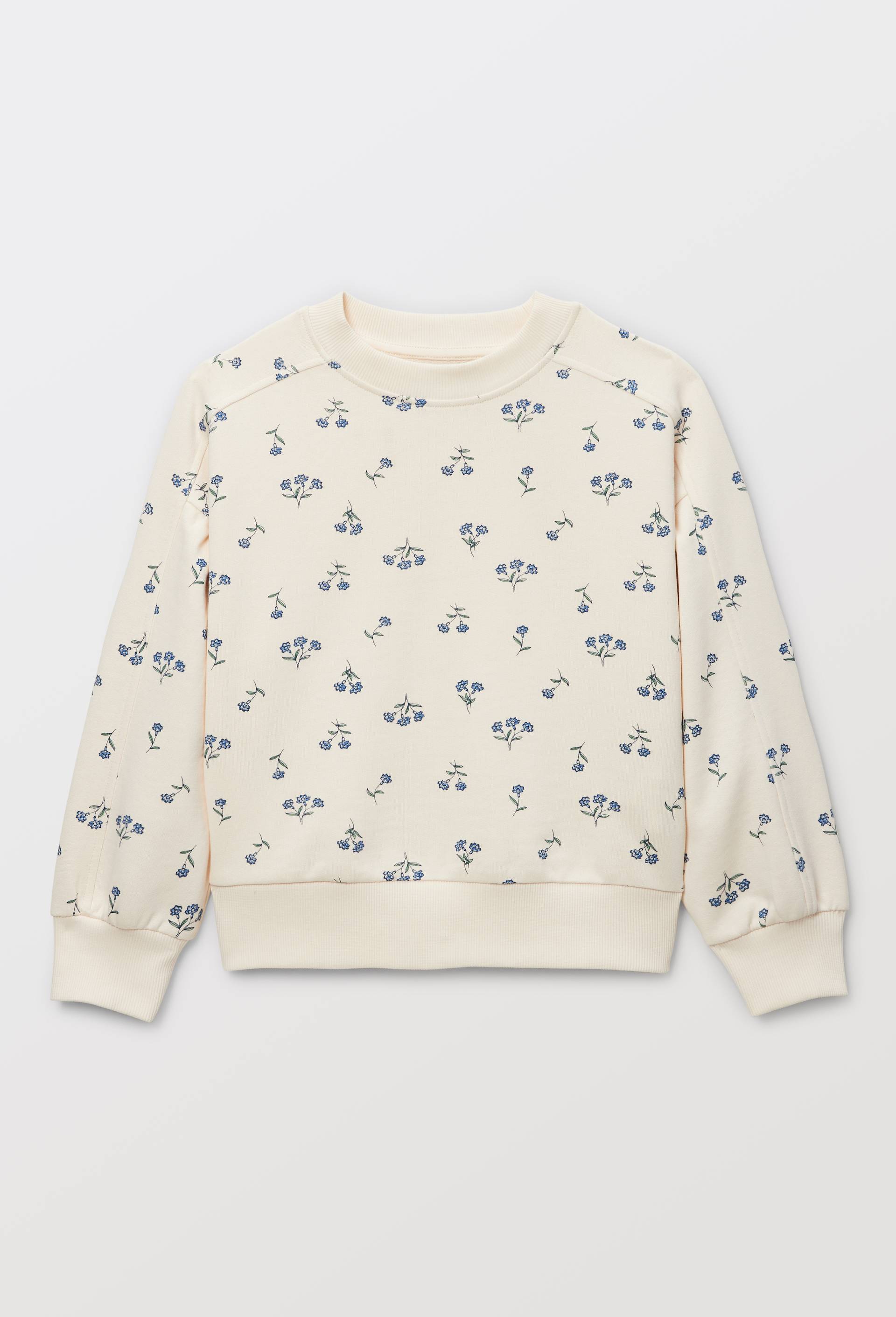 Sweat imprim&eacute; en coton, Beige clair, large image number 0