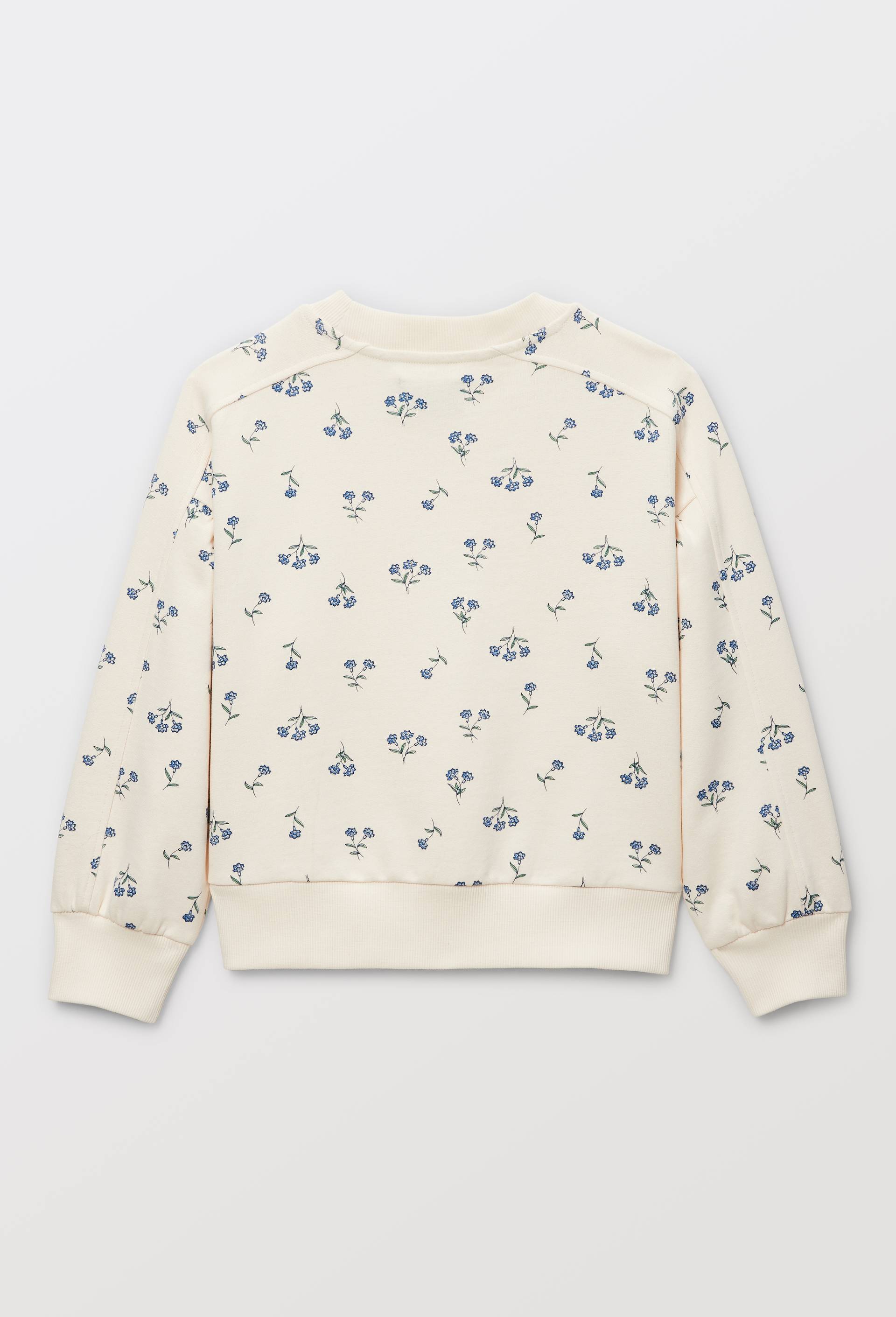 Sweat imprim&eacute; en coton, Beige clair, large image number 1.0