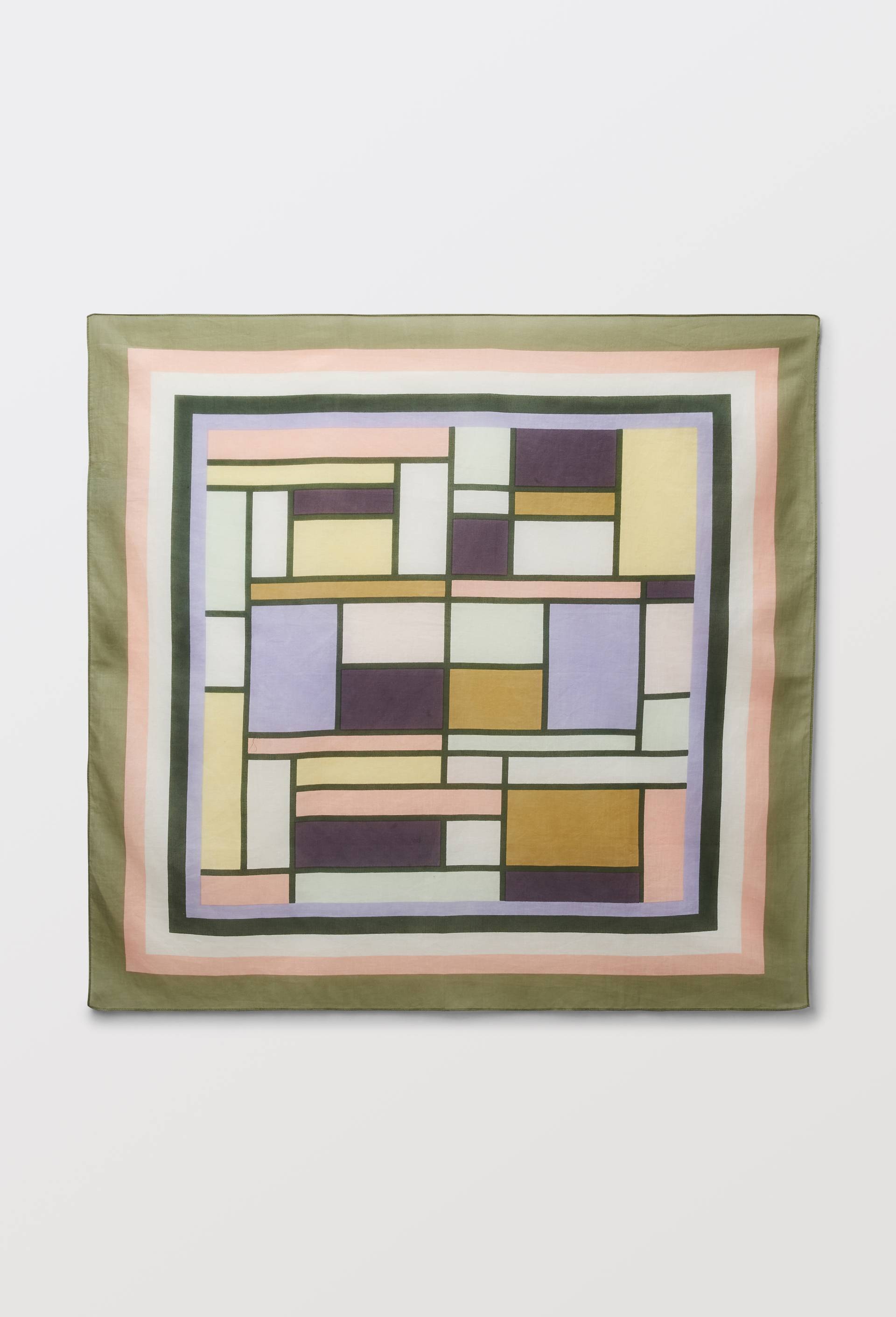 Foulard imprim&eacute; en coton BIO GOTS, Rose clair, large image number 1