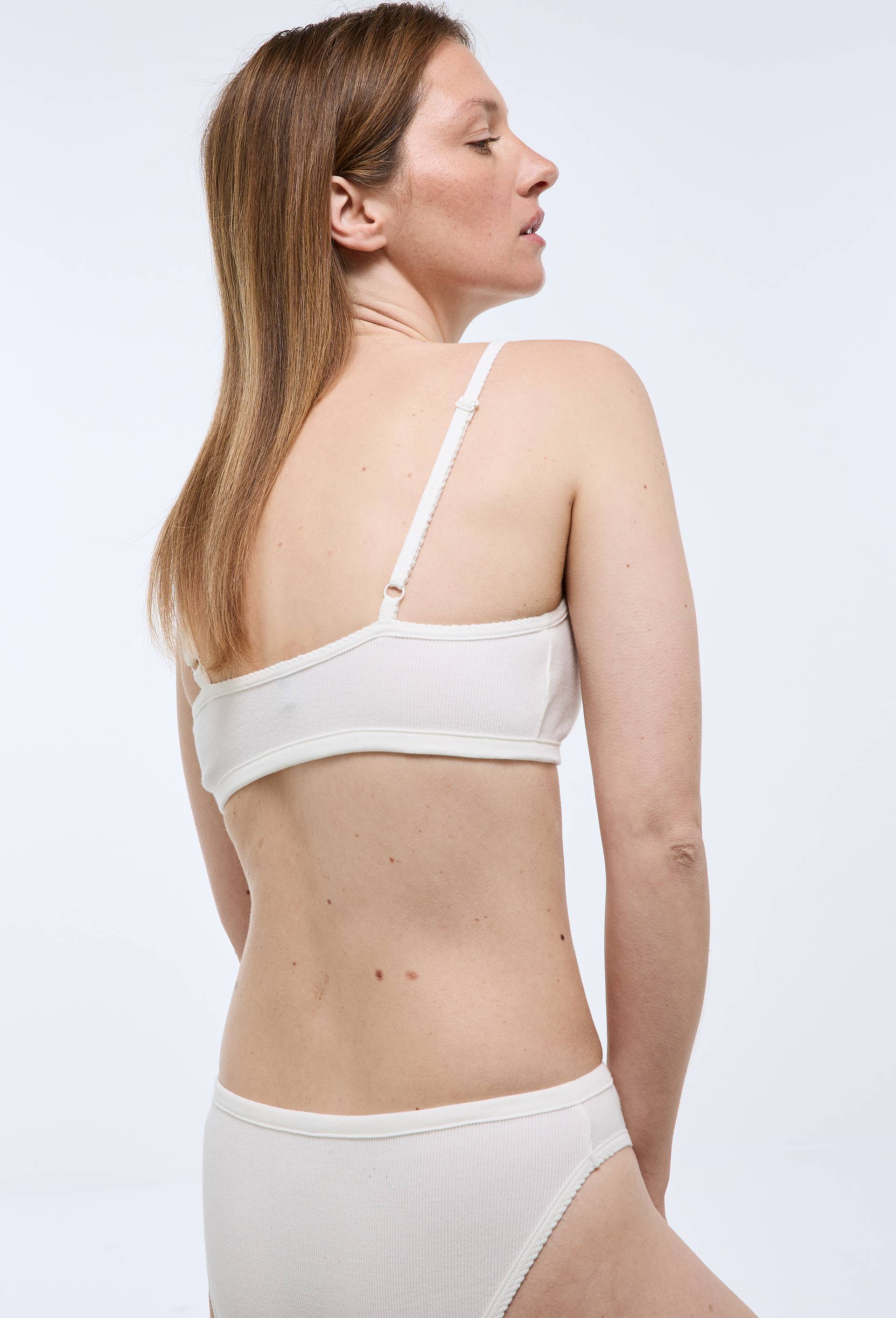 Brassi&egrave;re FANNY en coton BIO GOTS, Ecru, large image number 2.0