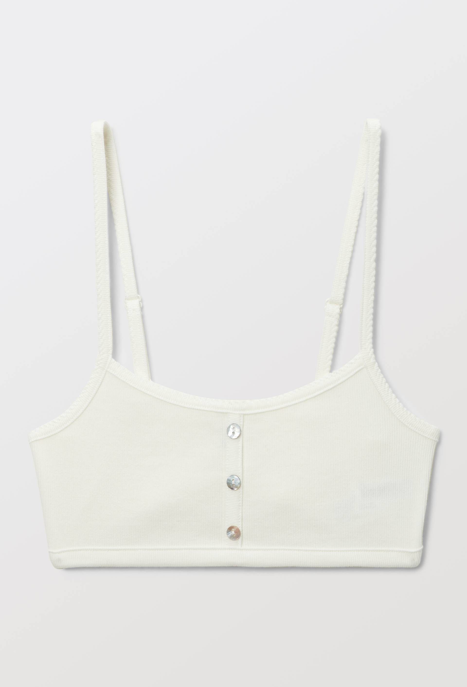Brassi&egrave;re FANNY en coton BIO GOTS, Ecru, large image number 3