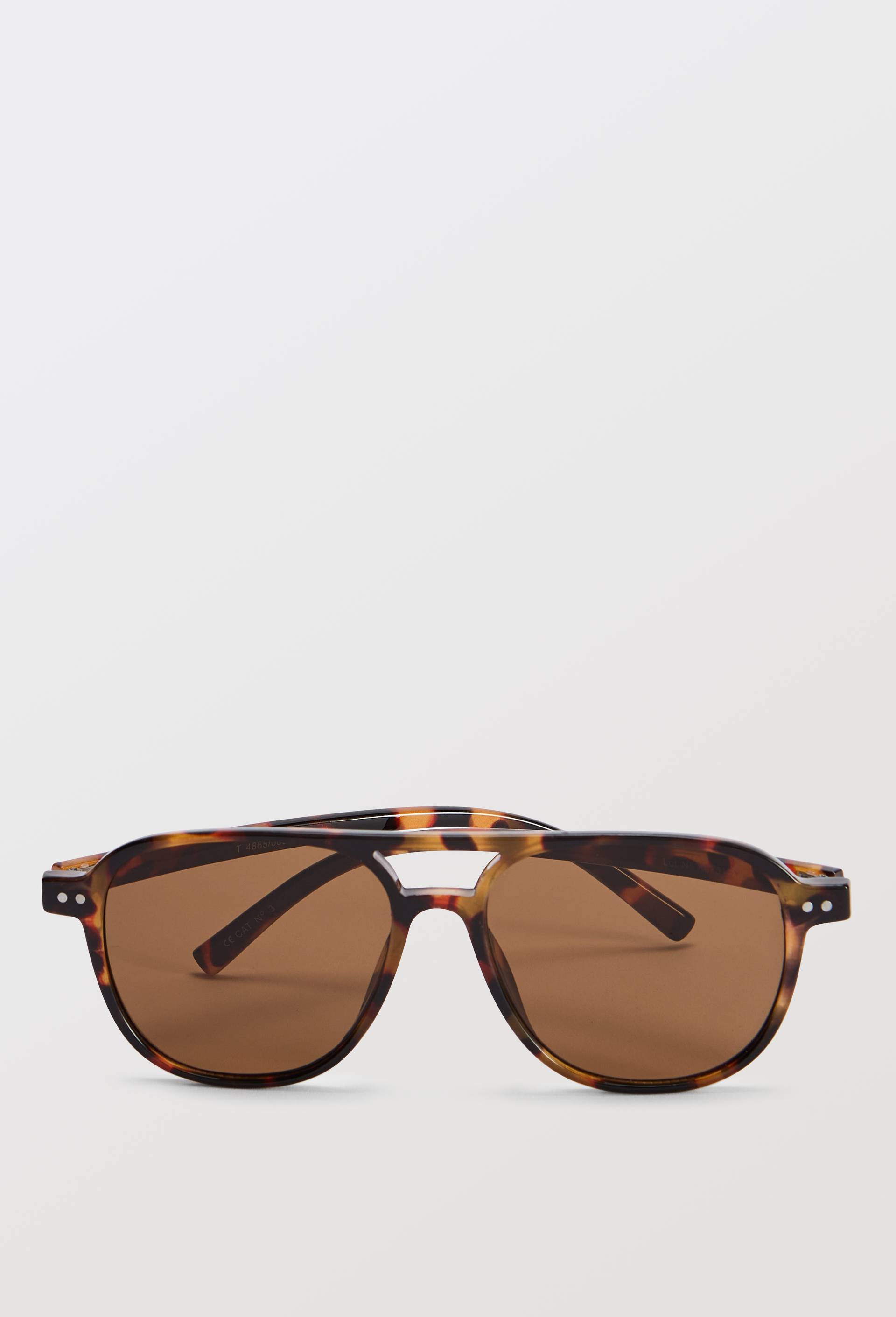 Lunettes de soleil pilotes, Beige, large image number 1