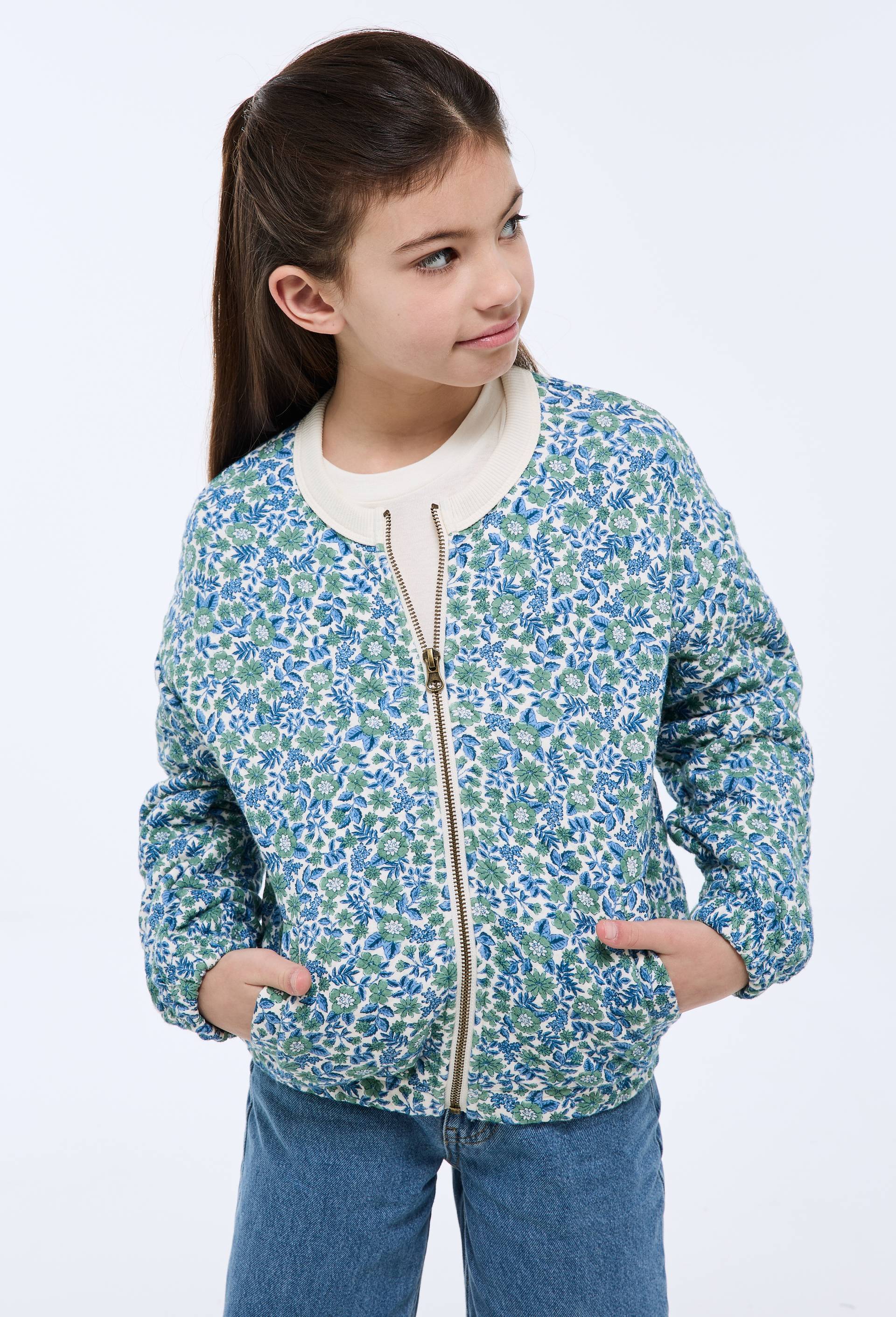 Veste teddy imprim&eacute; , certifi&eacute; OEKO-TEX, Beige clair, large image number 0