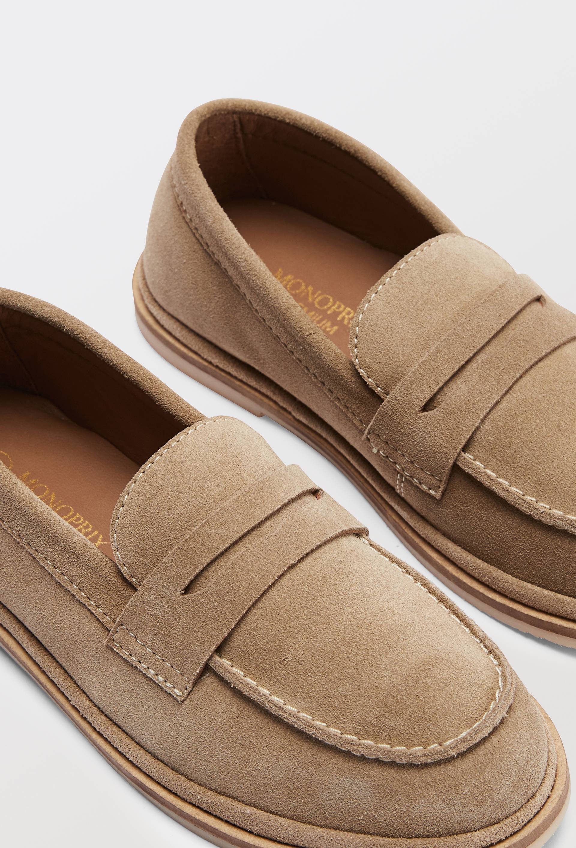 Mocassin en cuir, Brun clair, large image number 2