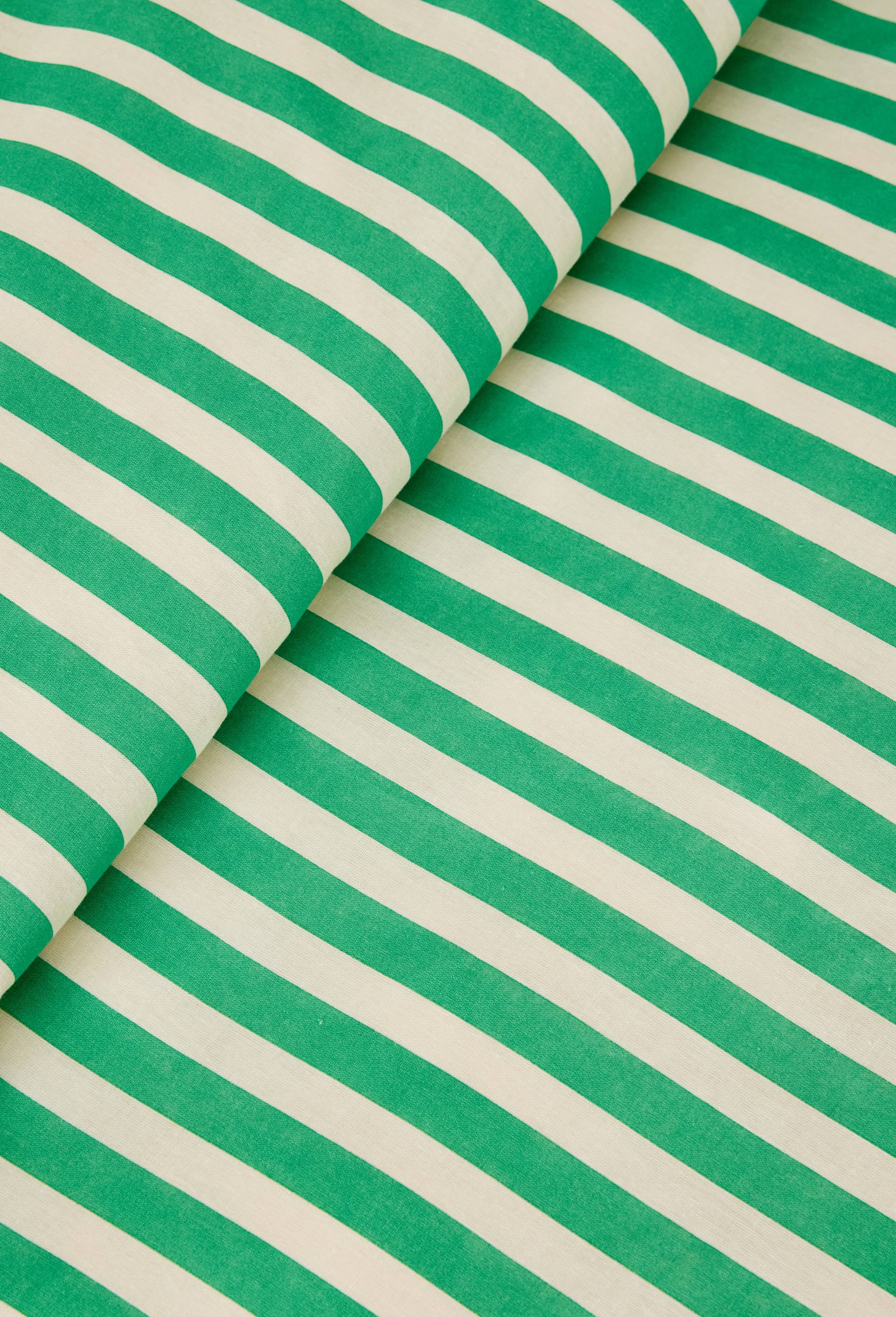 Parure de lit imprim&eacute;e, 240x220cm, 100% coton bio GOTS, Vert, large image number 2