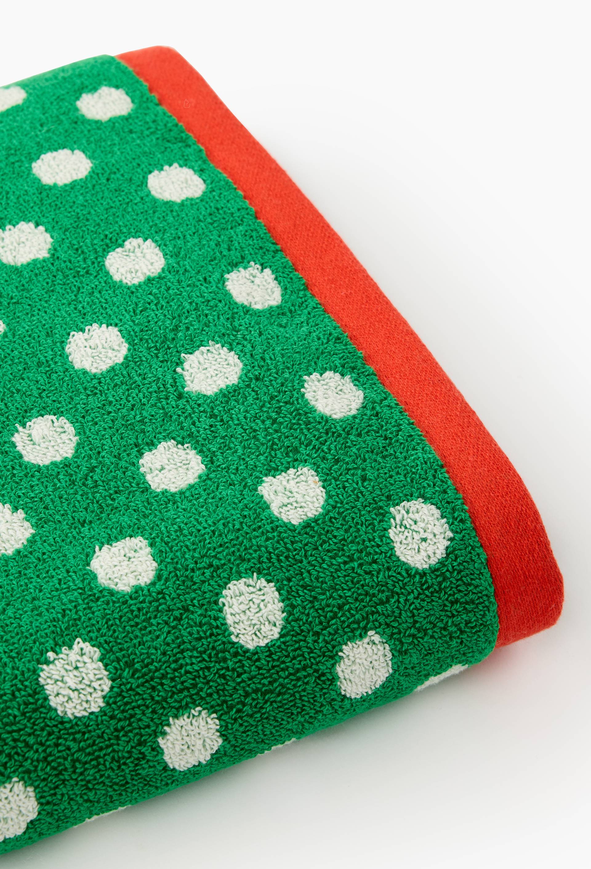 Lot drap de bain et serviette, 70x130cm et 50x90cm, 100% coton bio GOTS, Vert, large image number 2.0