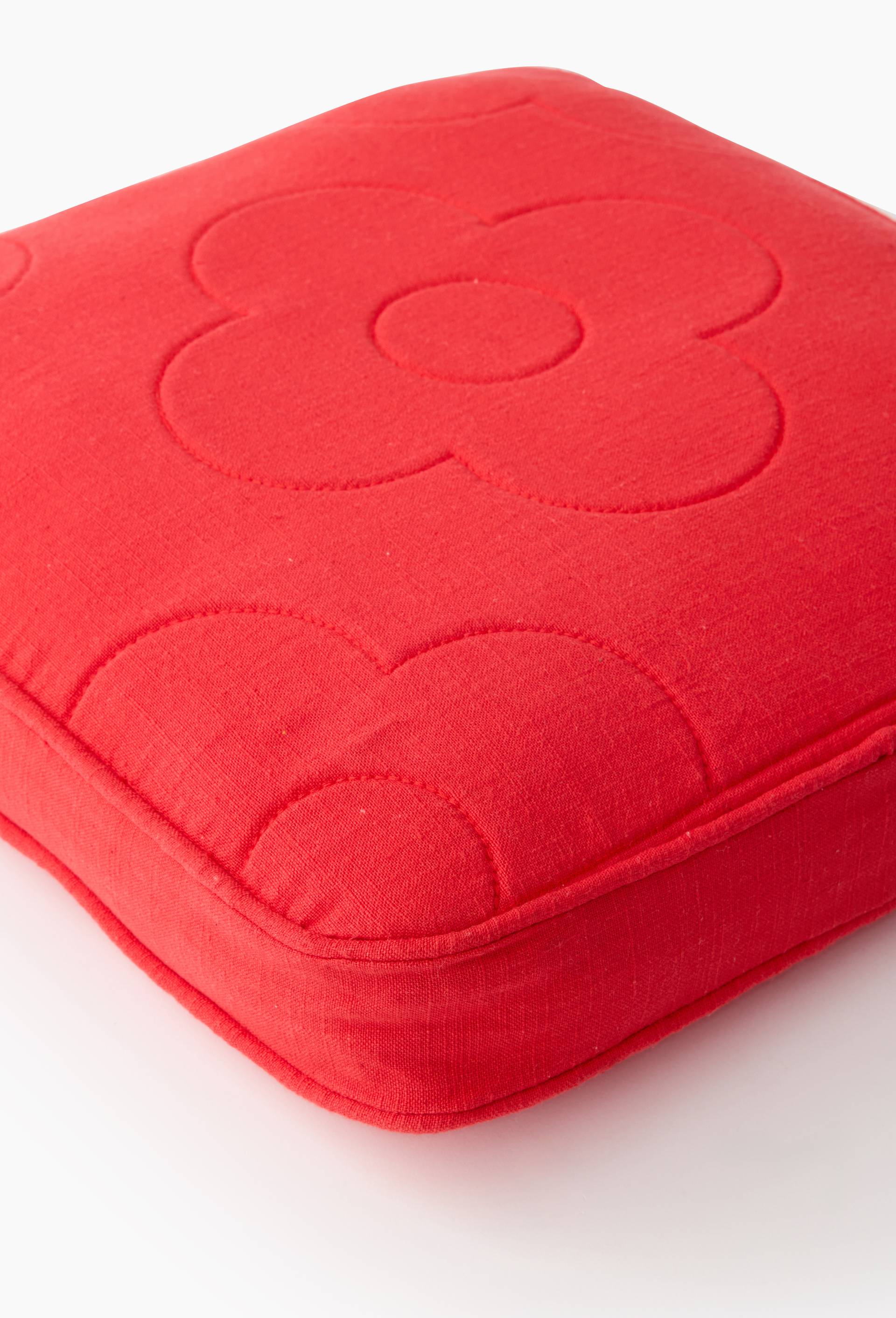 Galette de chaise, 38x38cm, 100% coton, Rouge, large image number 1.0