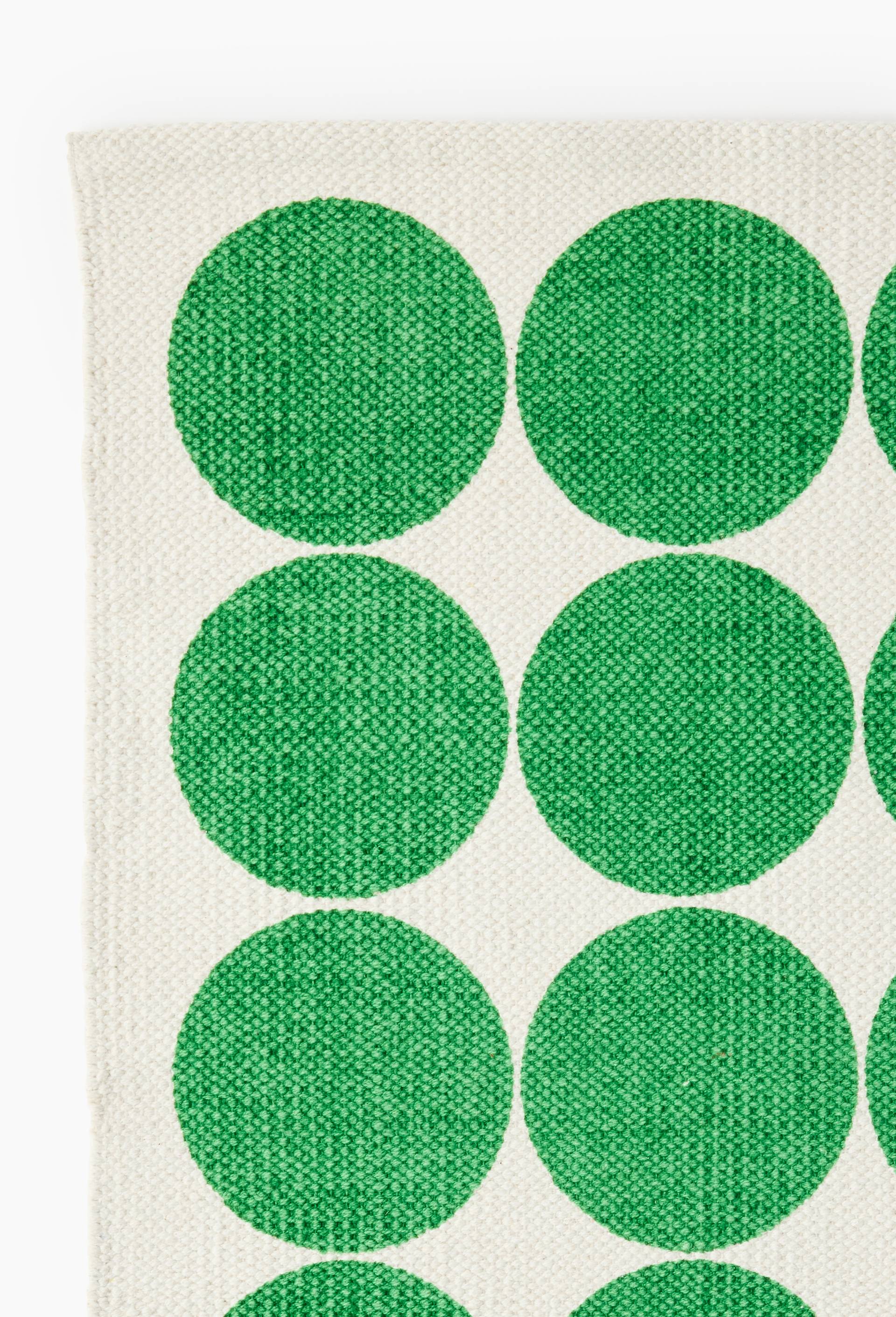 Petit tapis &agrave; imprim&eacute;, 50x80cm, 100% coton, Vert, large image number 1