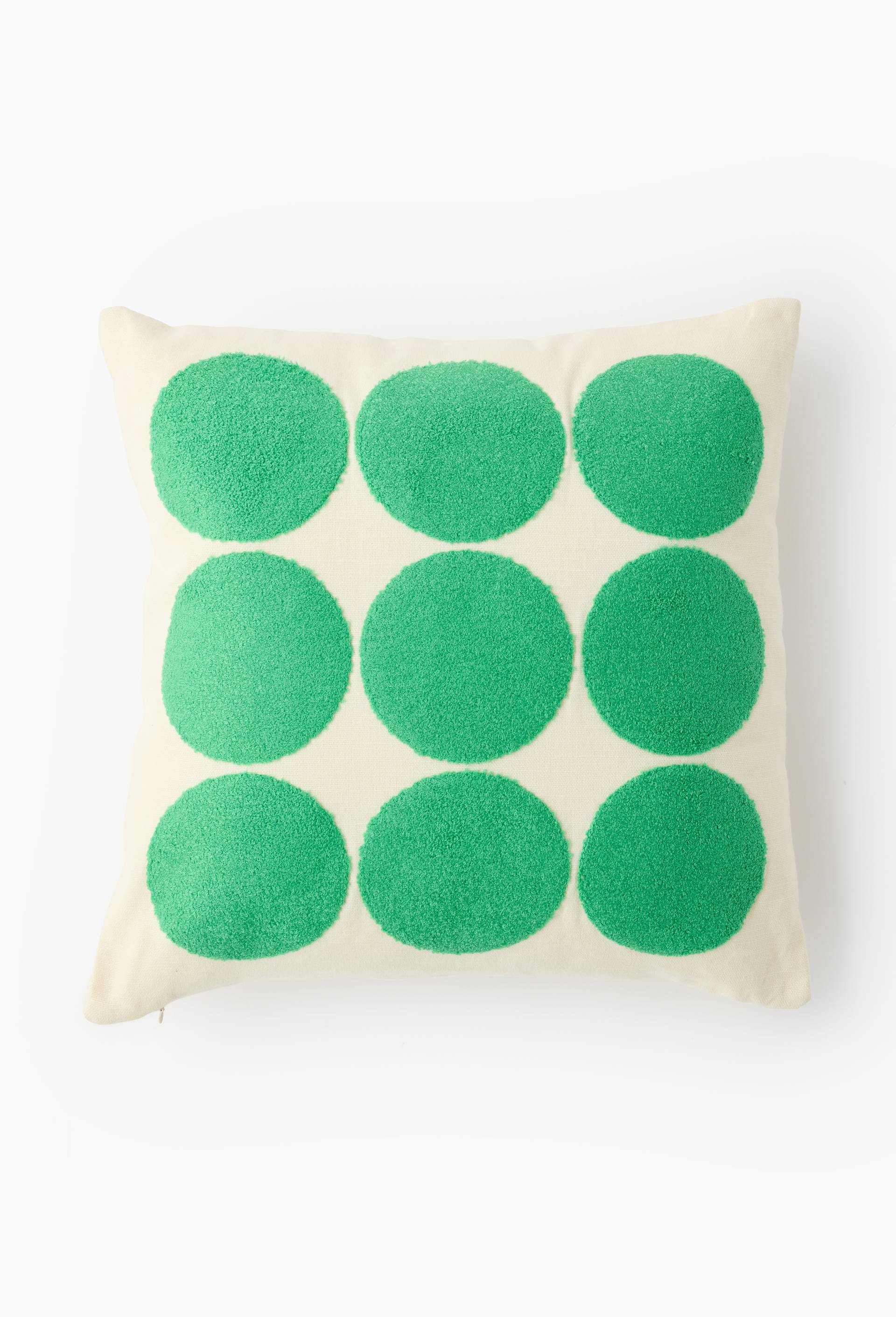 Coussin, 45X45cm, 100% coton, Vert, large image number 0.0