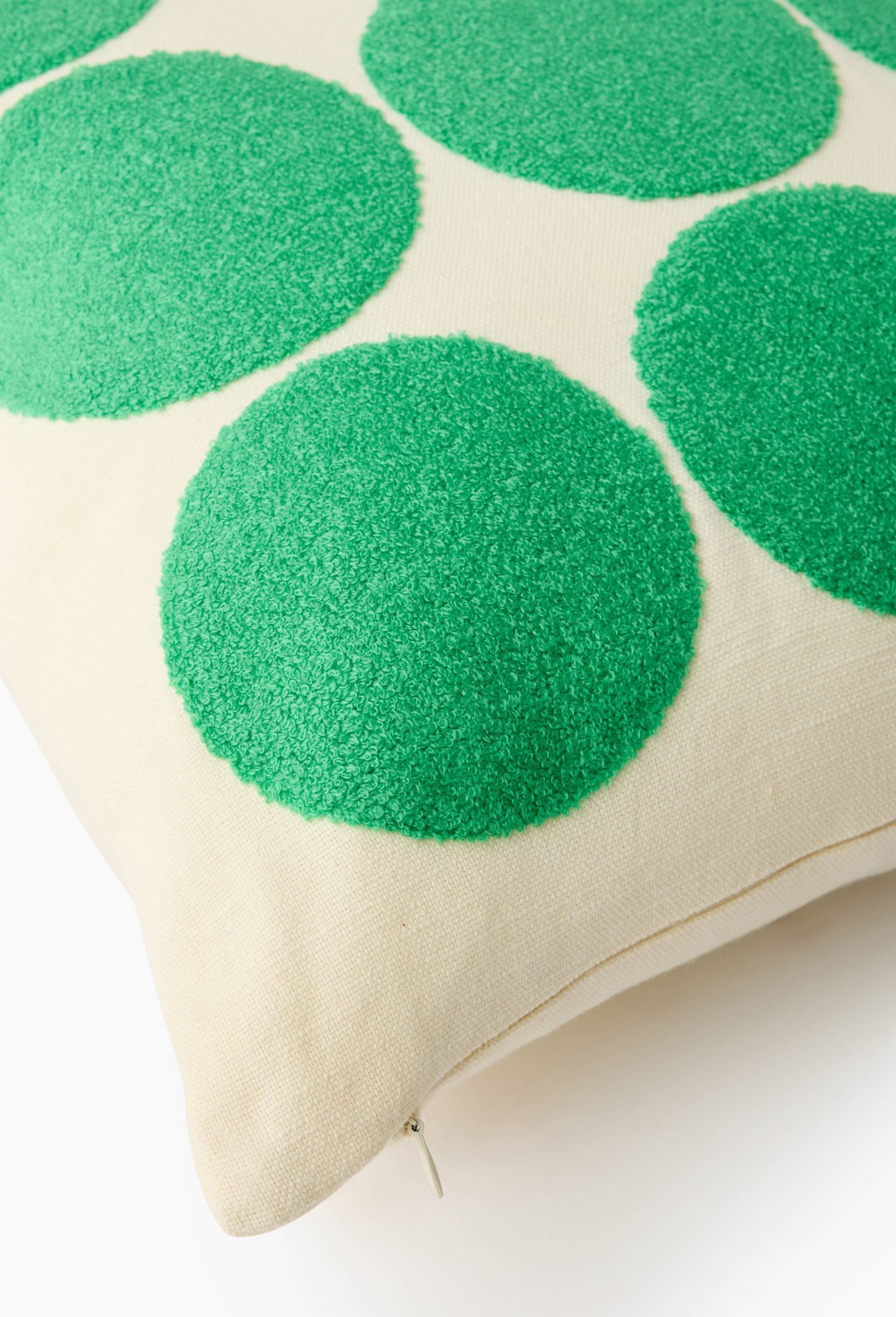 Coussin, 45X45cm, 100% coton, Vert, large image number 1.0