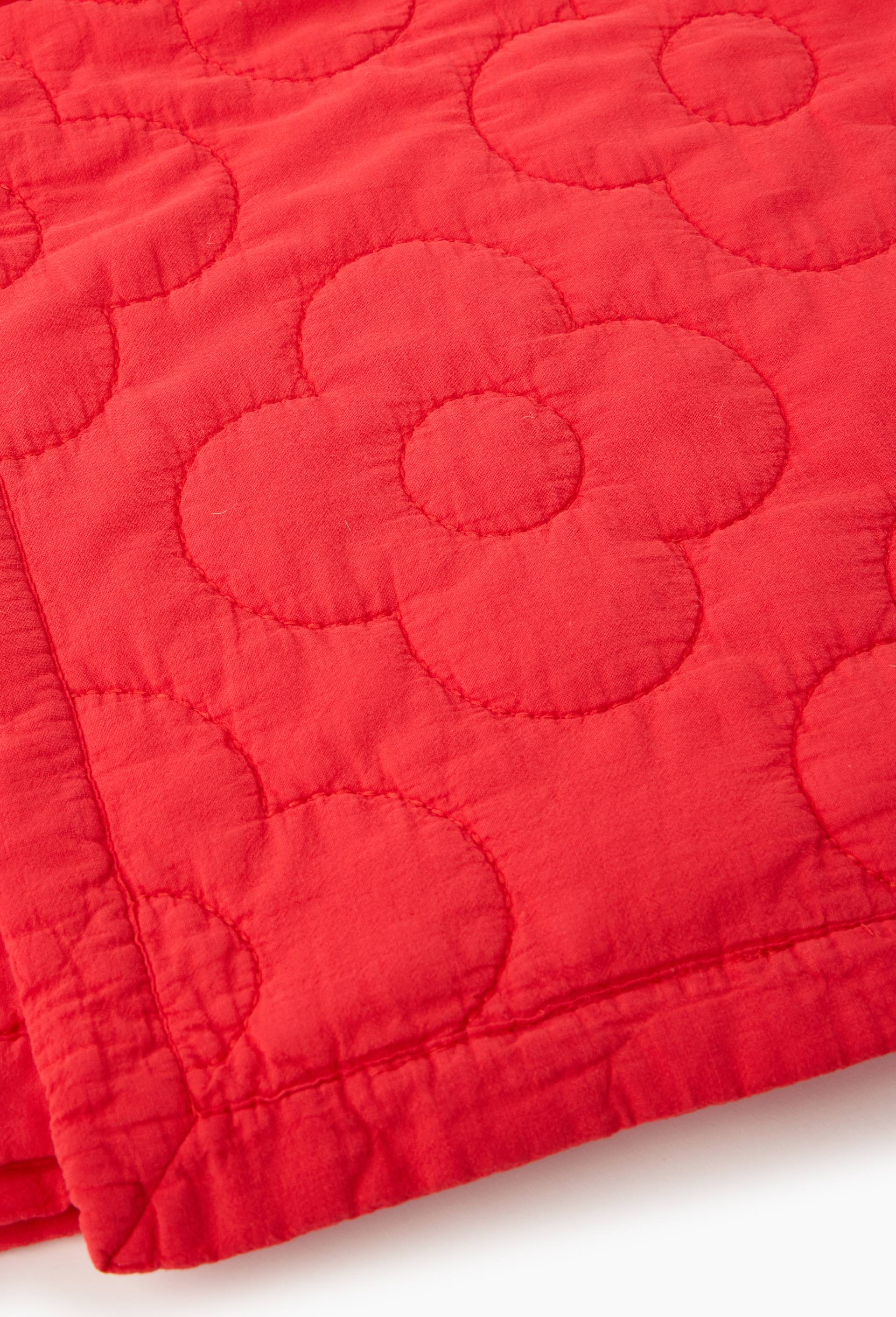 Plaid quilt, 130x170cm, 100% polyester, Rouge, large image number 2