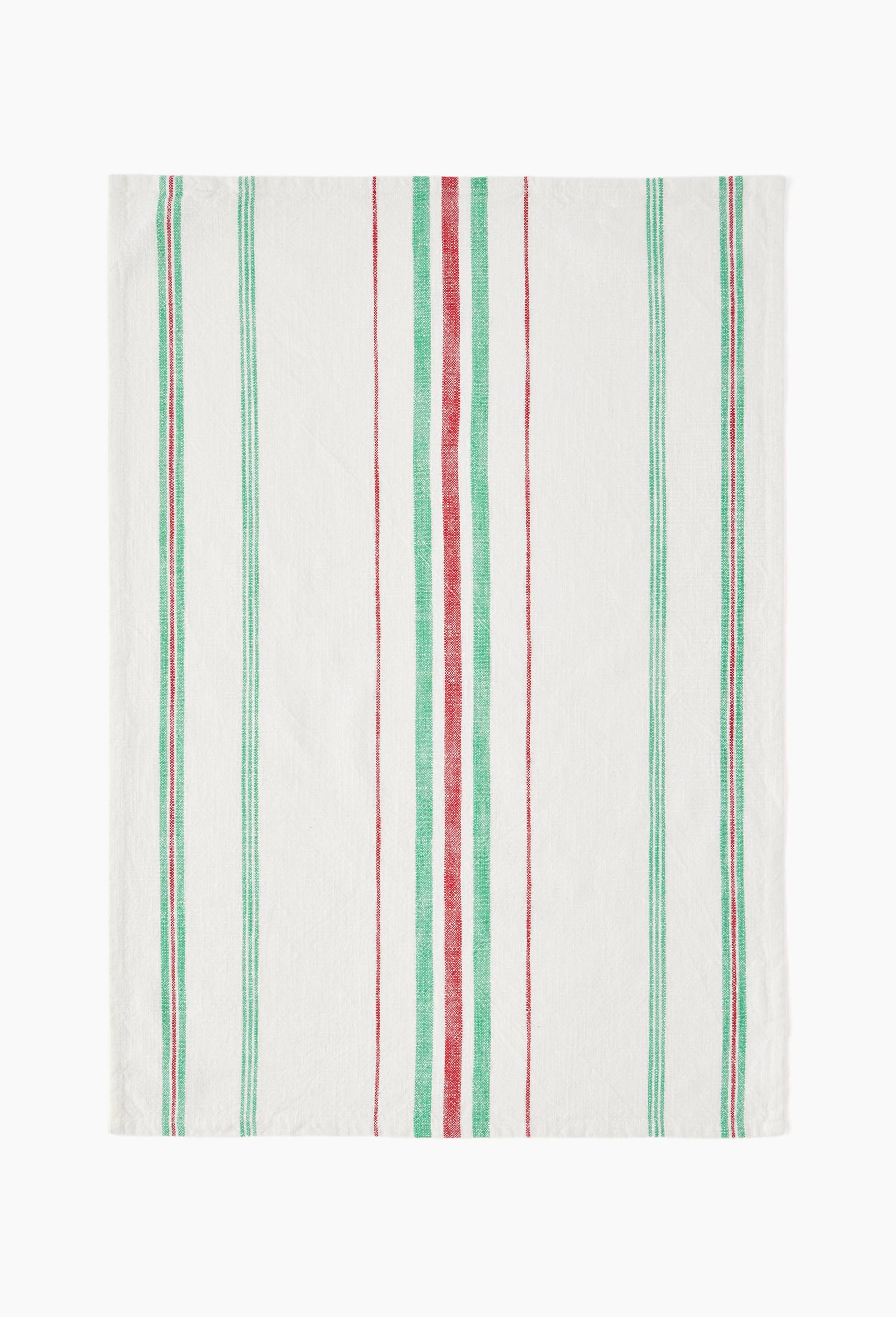 Torchon tiss&eacute; teint, 50x70cm, 100% coton, Vert, large image number 1.0