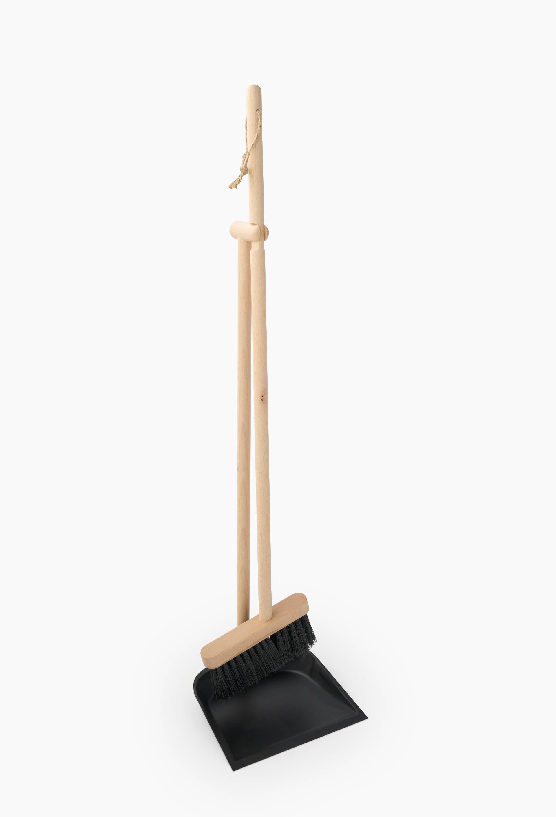 Set pelle balai grand modele, 25*21*78cm, Noir, large image number 0