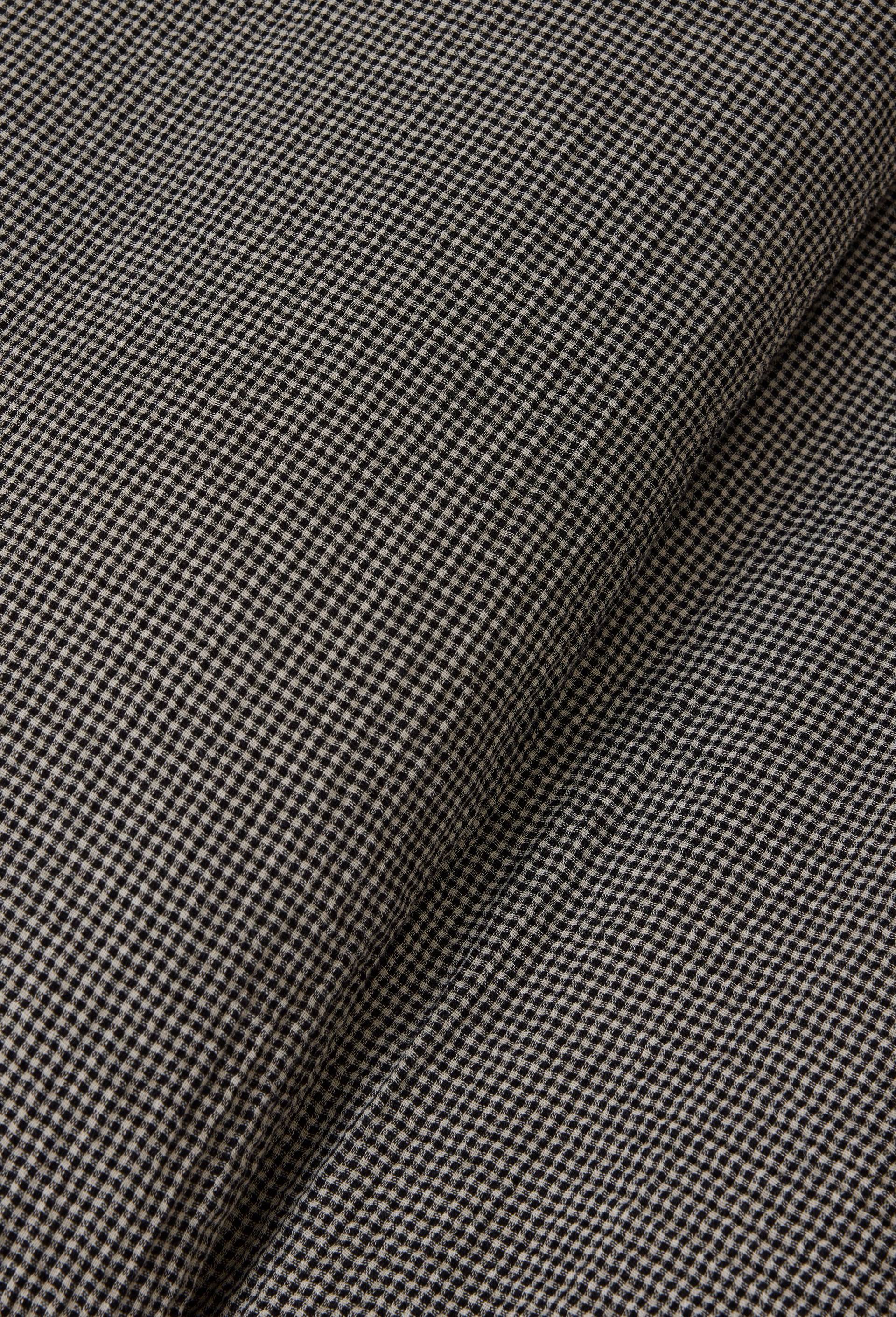Housse de couette, 220x240cm, gaze de coton, vichy, gots, Noir, large image number 3