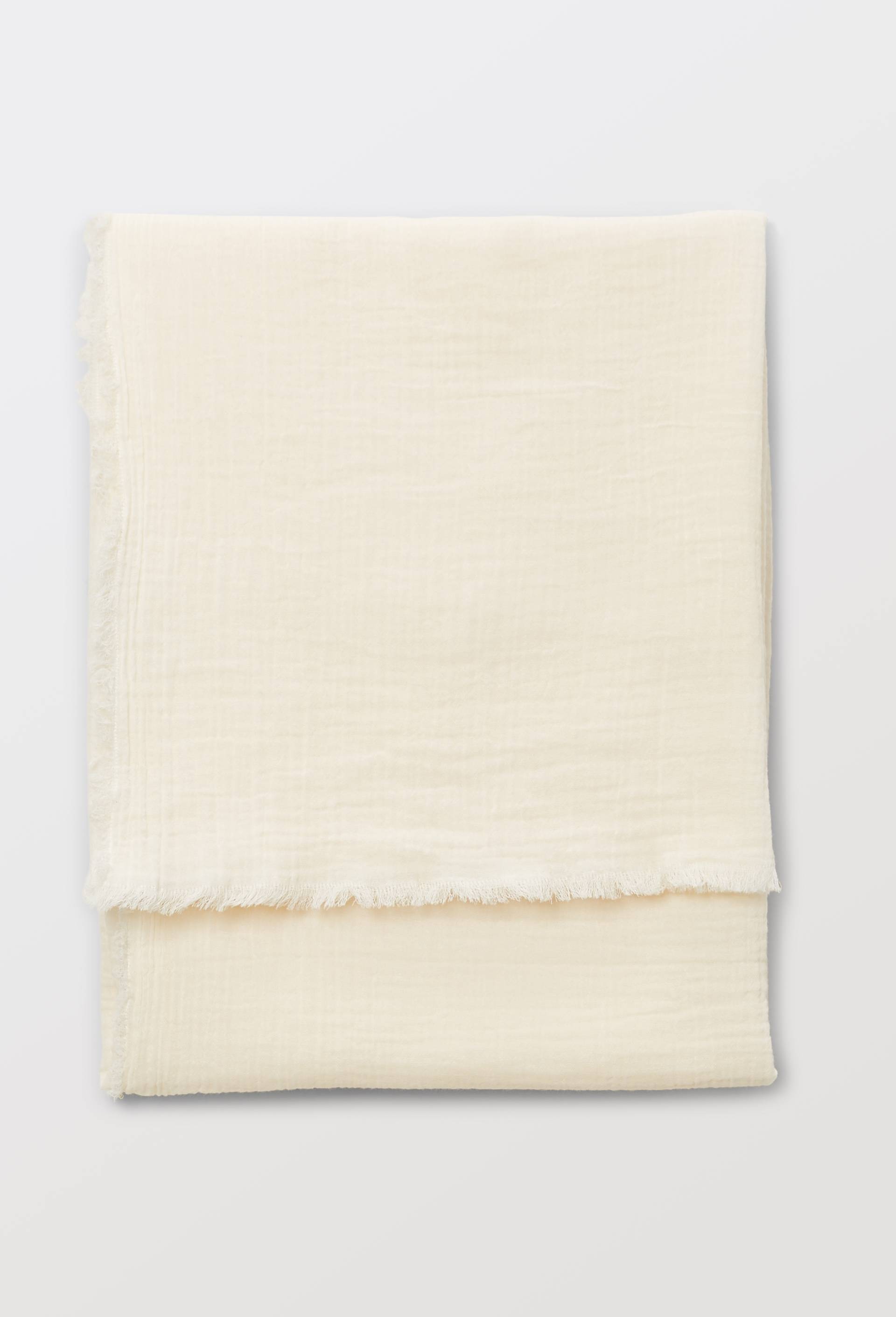 Foulard en gaze de coton BIO GOTS, Beige clair, large image number 0