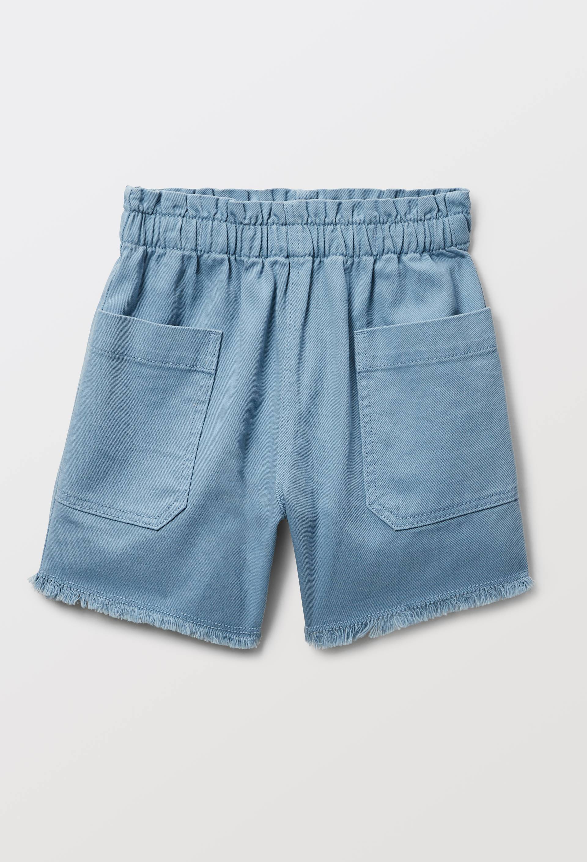Short uni en coton, Bleu, large image number 1