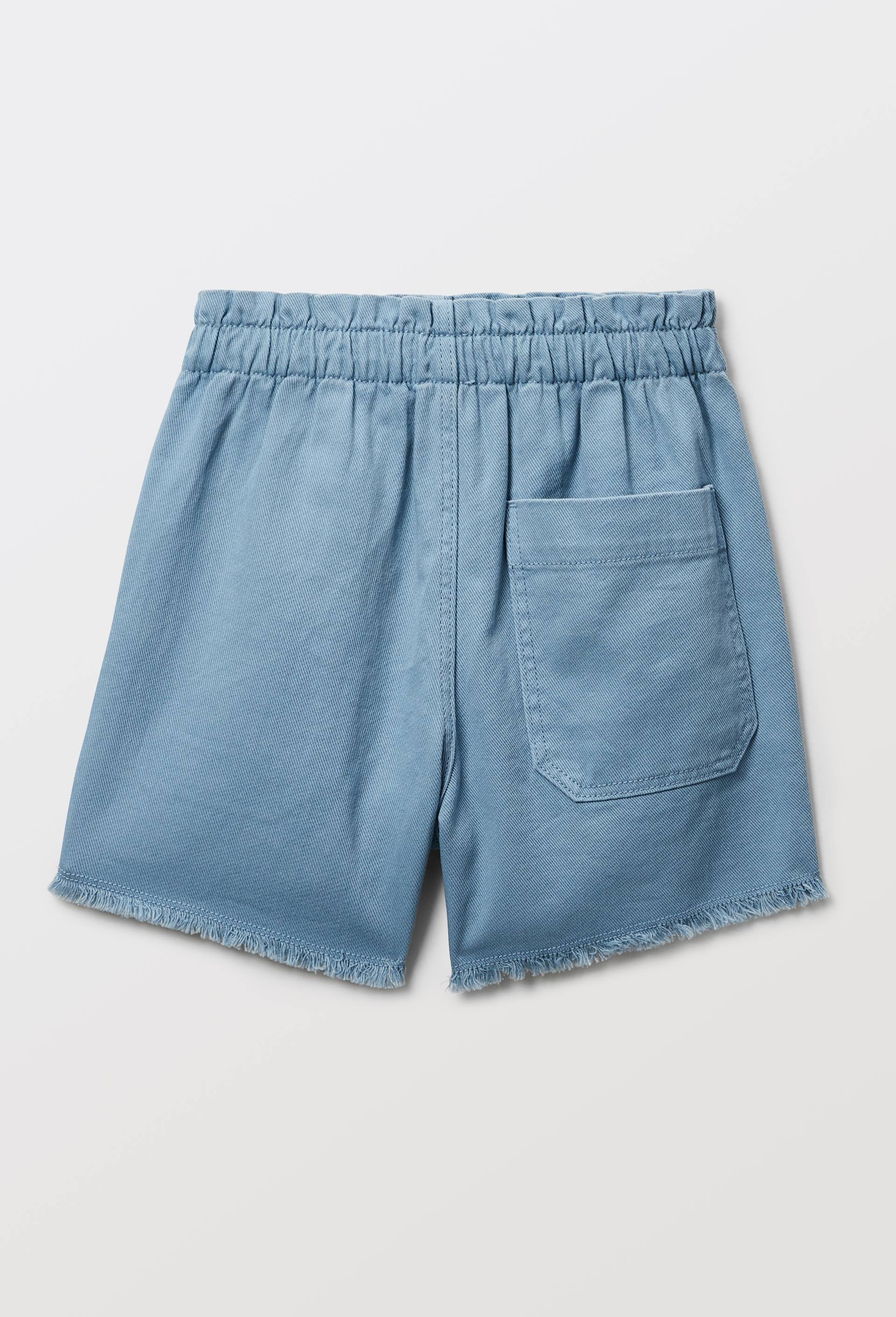 Short uni en coton, Bleu, large image number 2.0