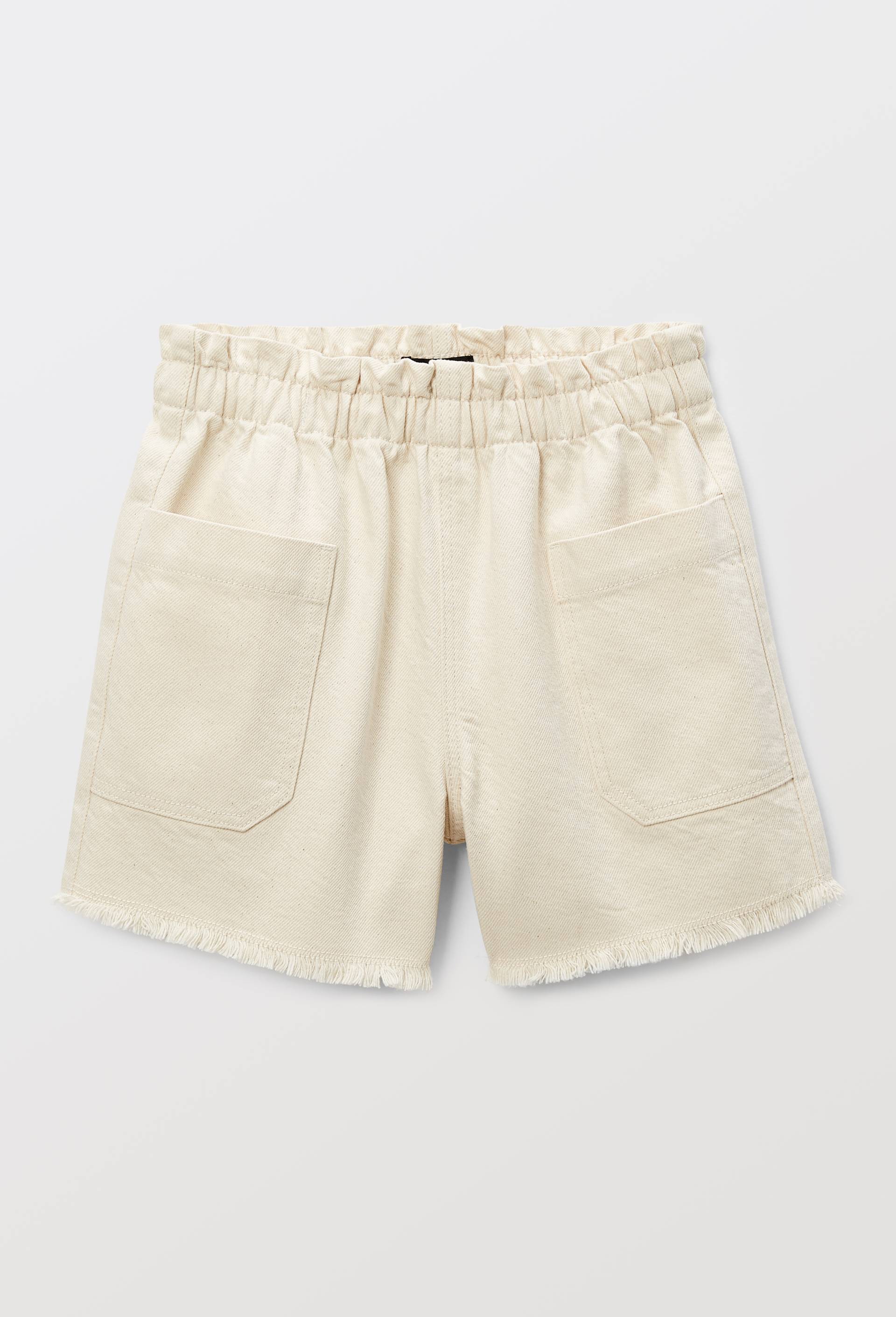 Short uni en coton, Beige clair, large image number 1