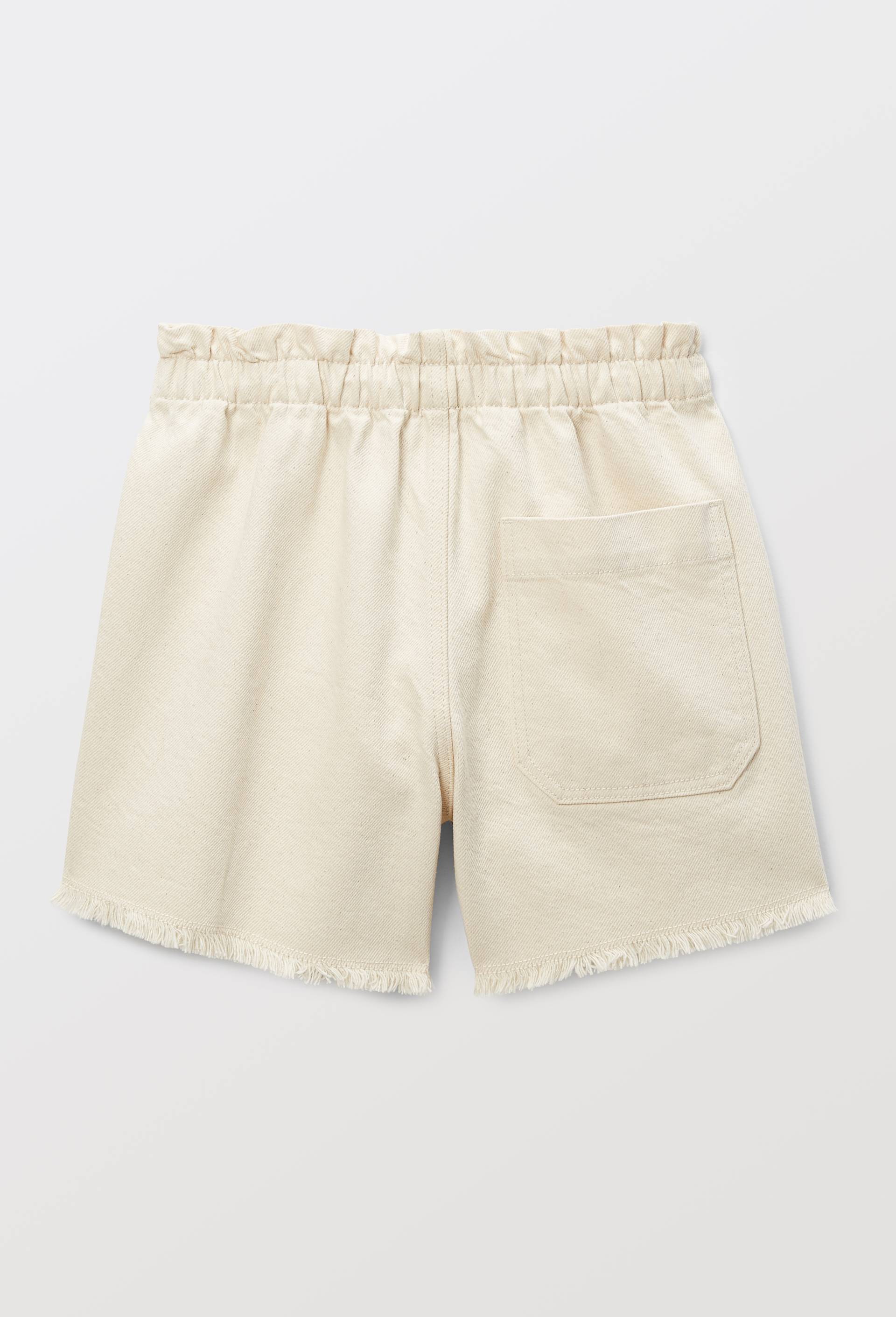 Short uni en coton, Beige clair, large image number 2