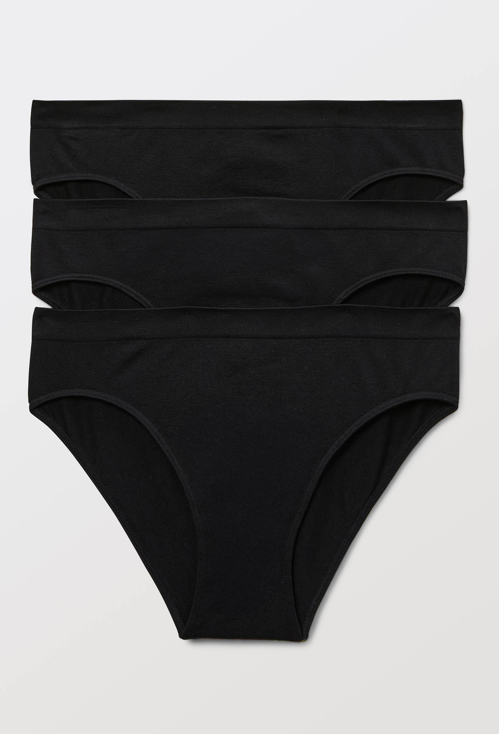 Lot de 3 culottes MIA sans coutures, Noir, large image number 0