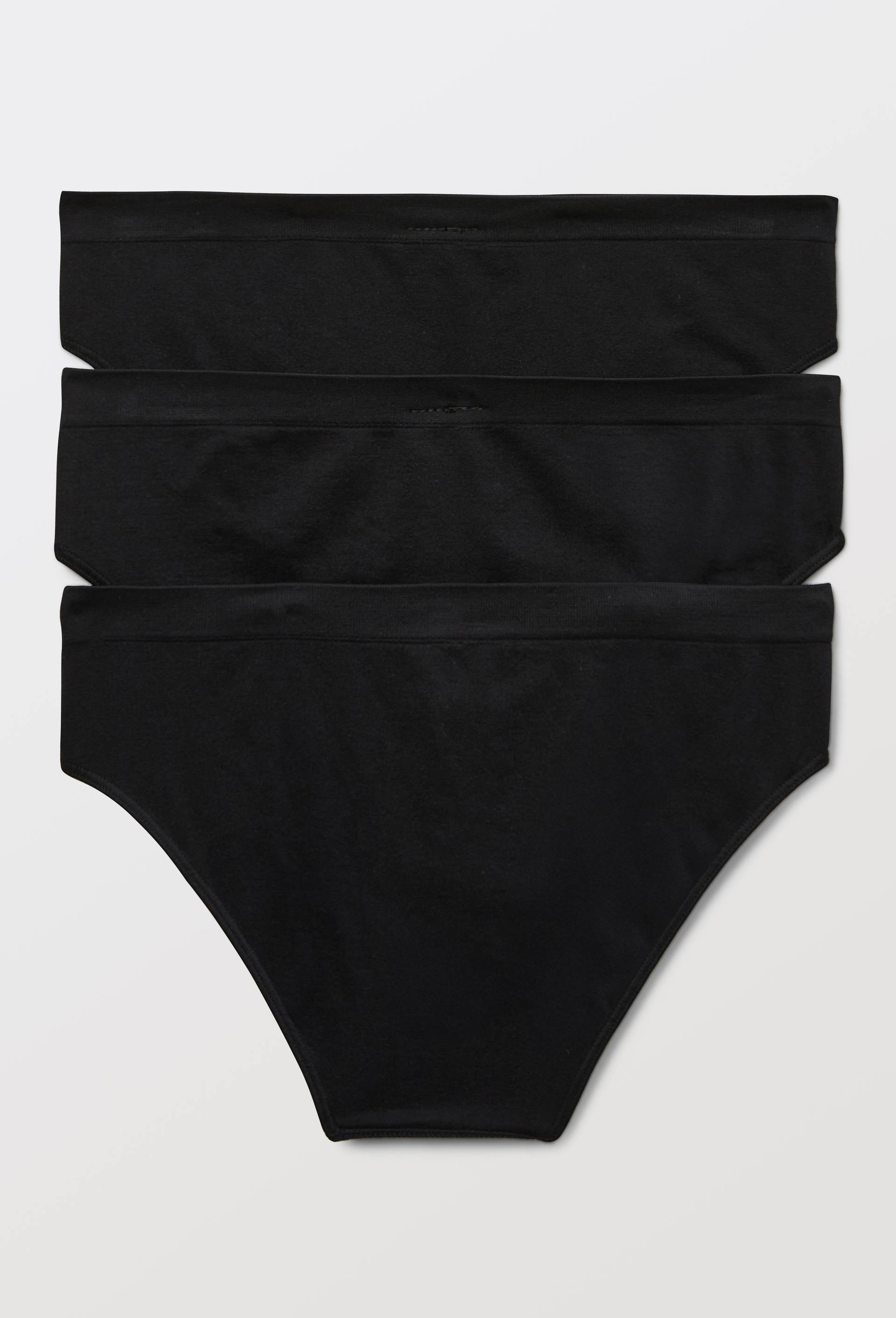 Lot de 3 culottes MIA sans coutures, Noir, large image number 1
