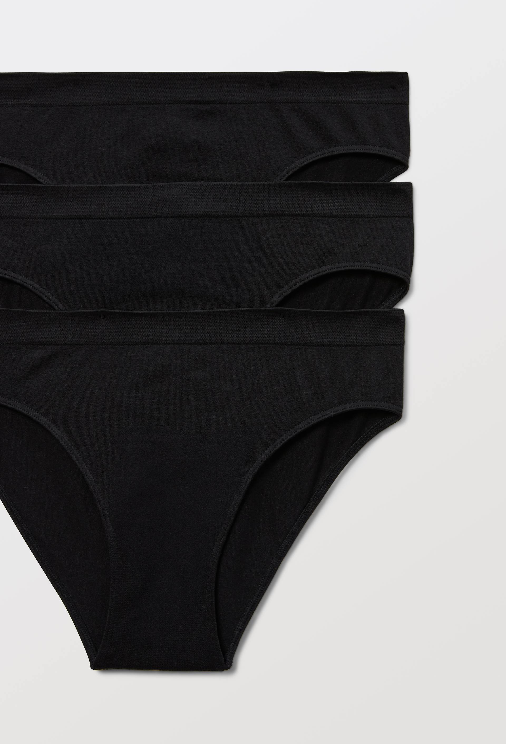 Lot de 3 culottes MIA sans coutures, Noir, large image number 2.0