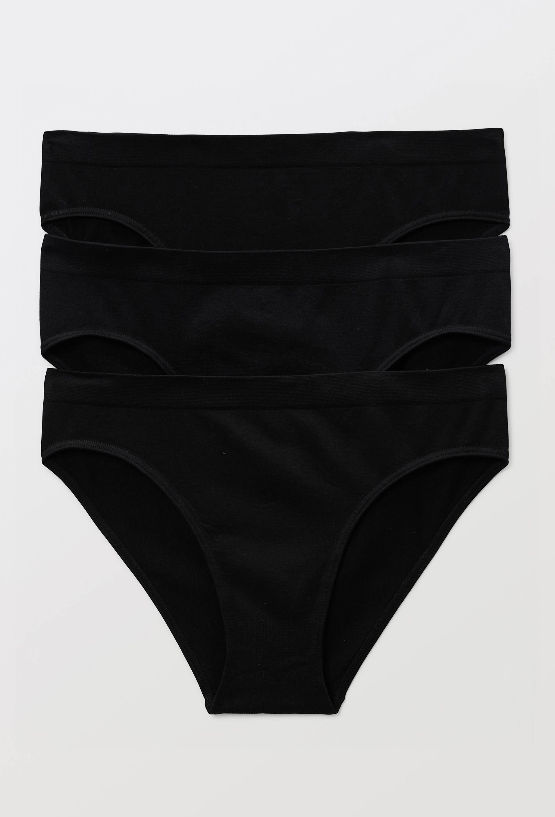 Lot de 3 culottes MIA sans coutures, Noir, large image number 2