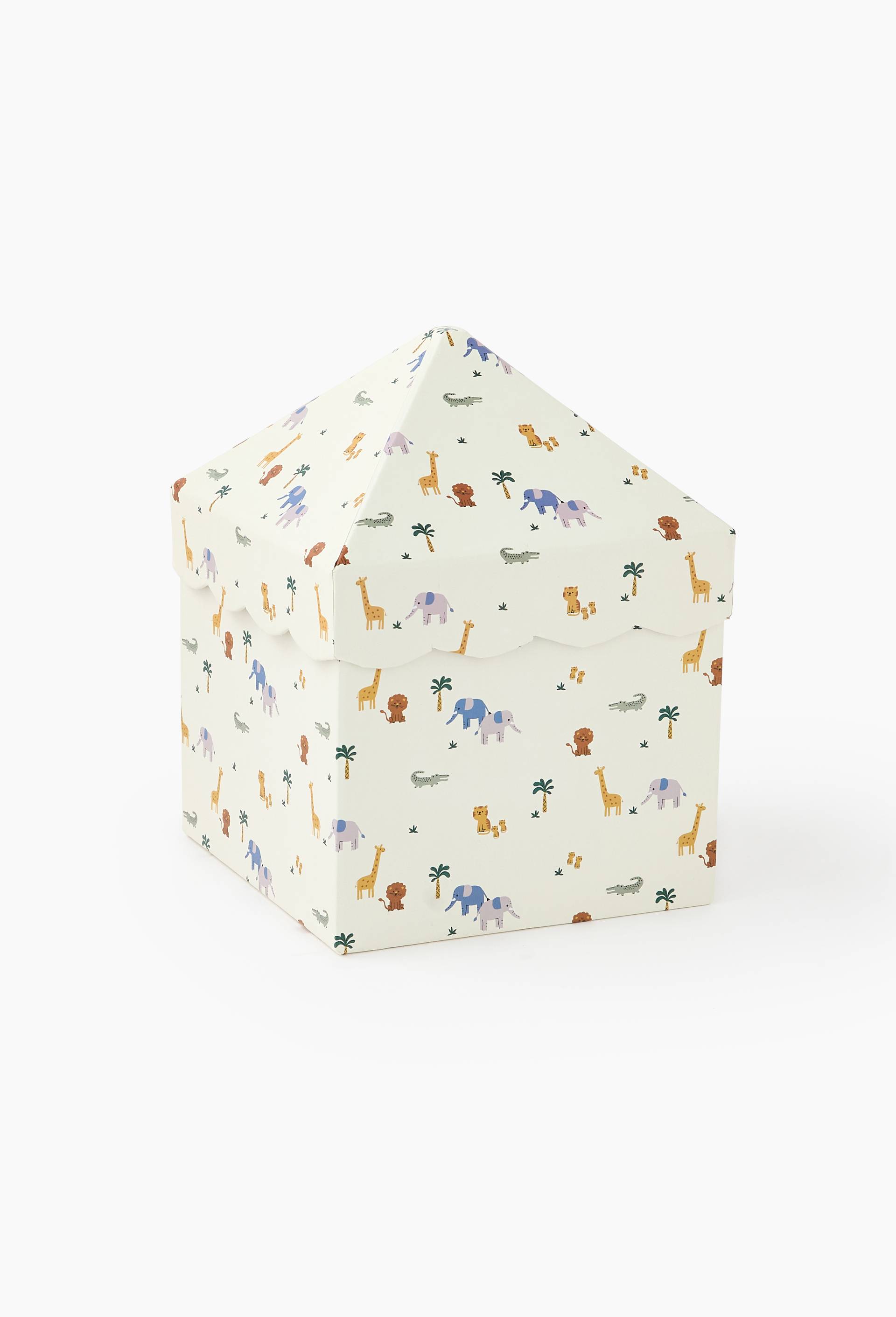 Bo&icirc;te de rangement maison, moyen mod&egrave;le, Beige clair, swatch image