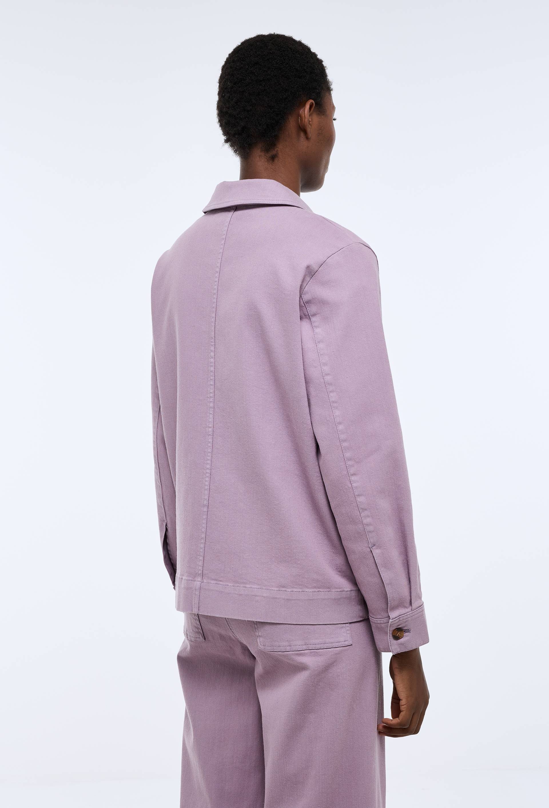 Veste courte contenant du coton, Violet, large image number 2.0