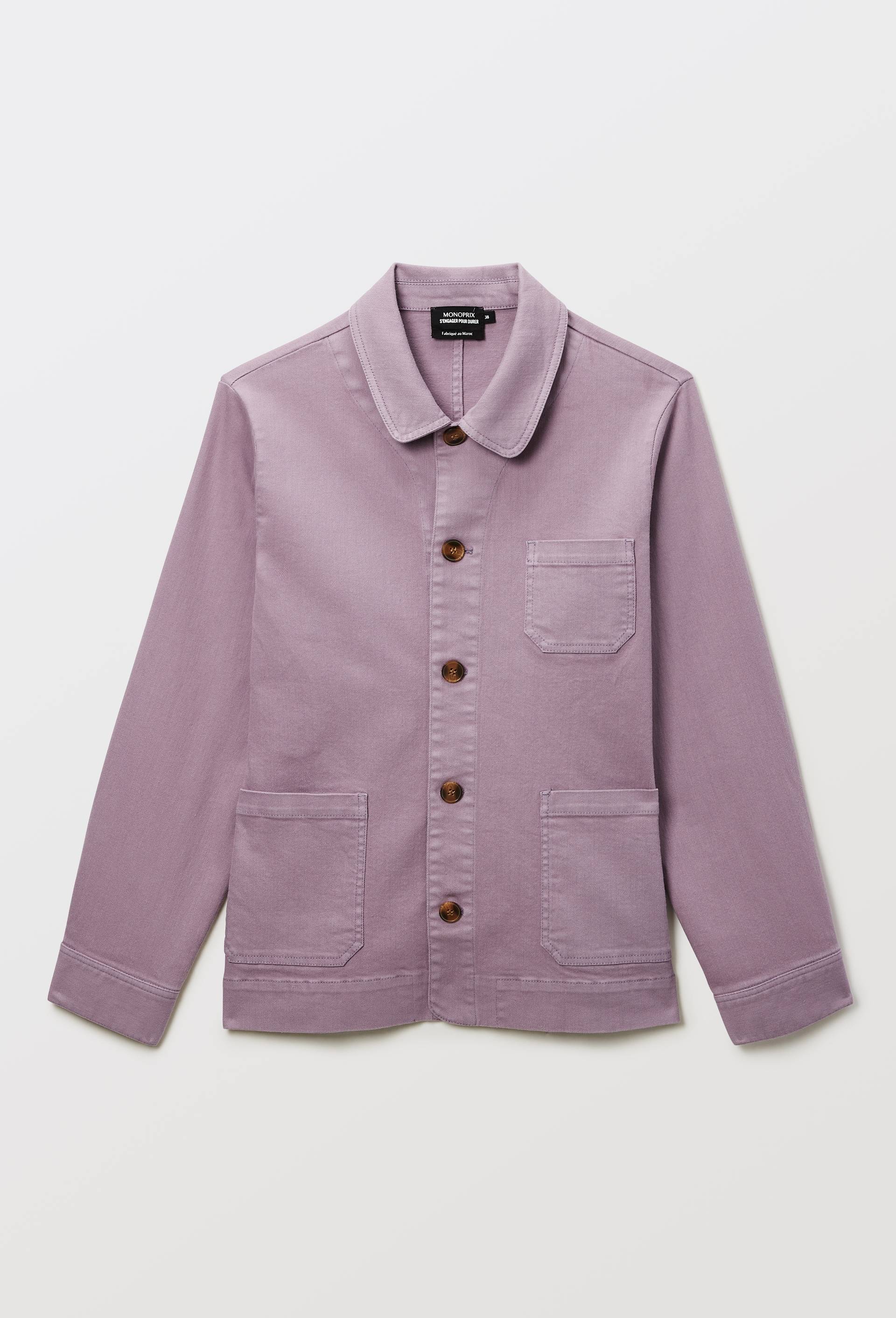 Veste courte contenant du coton, Violet, large image number 3.0