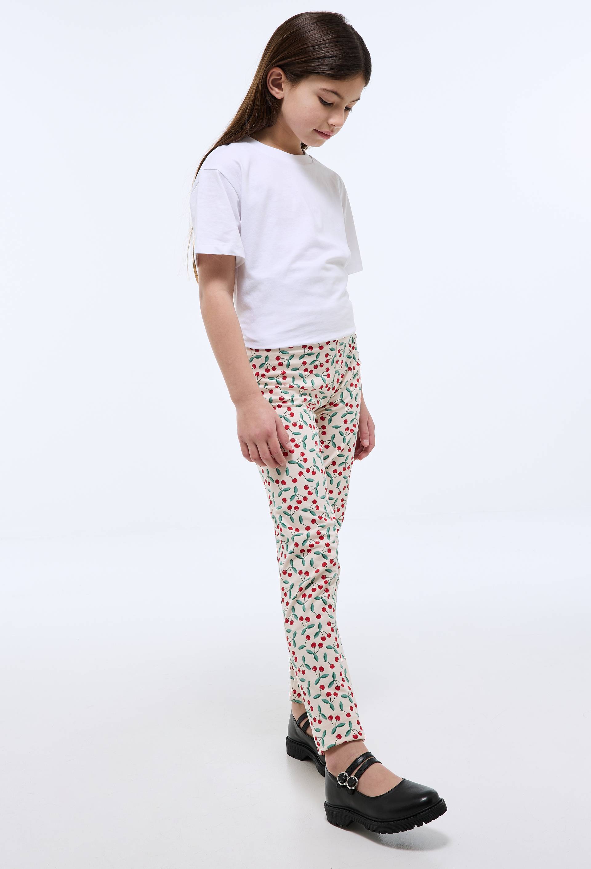 Legging uni contenant du coton BIO, certifi&eacute; OEKO-TEX, Beige clair, large image number 0.0