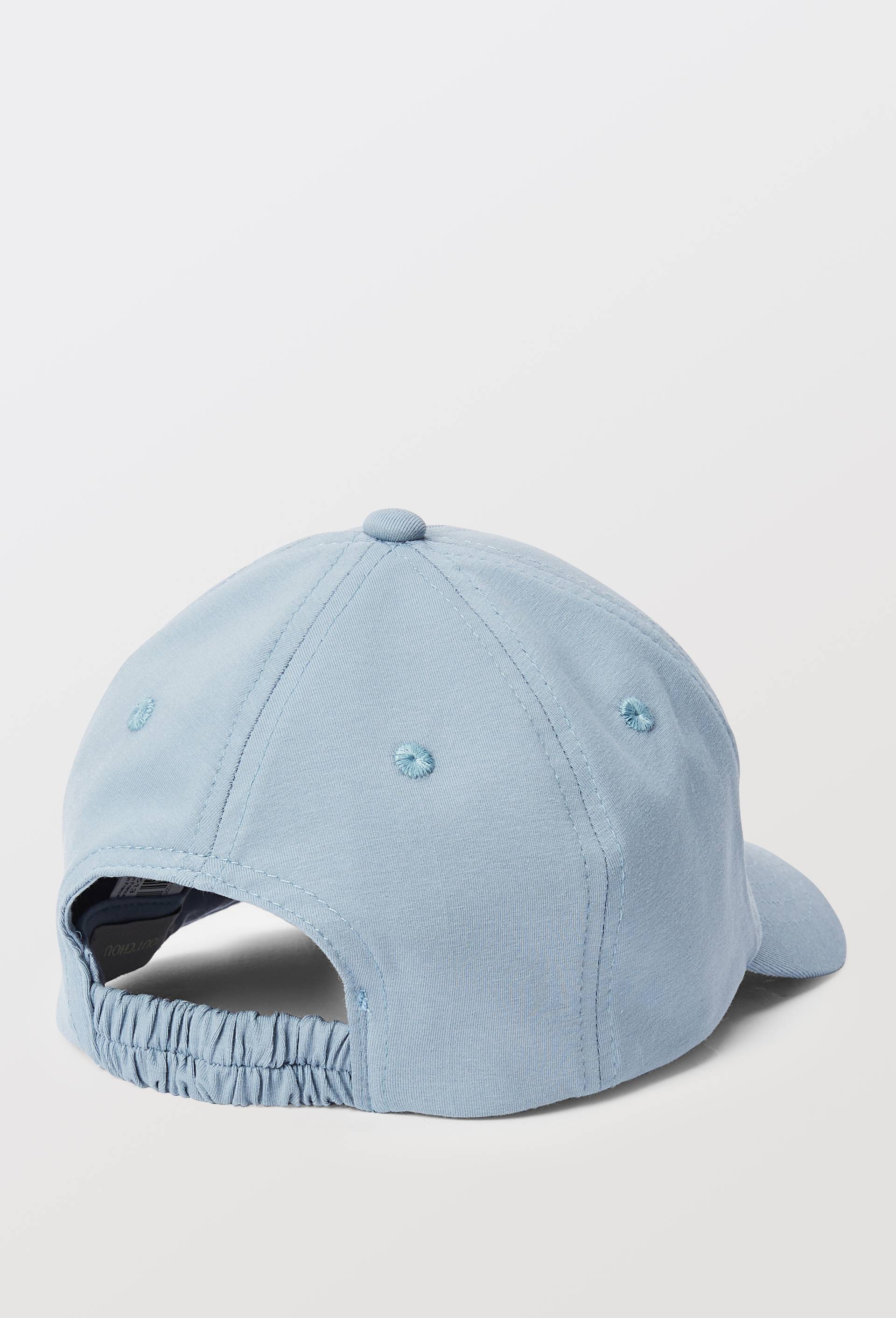 Casquette en jersey de coton brod&eacute;e, Bleu, large image number 1.0