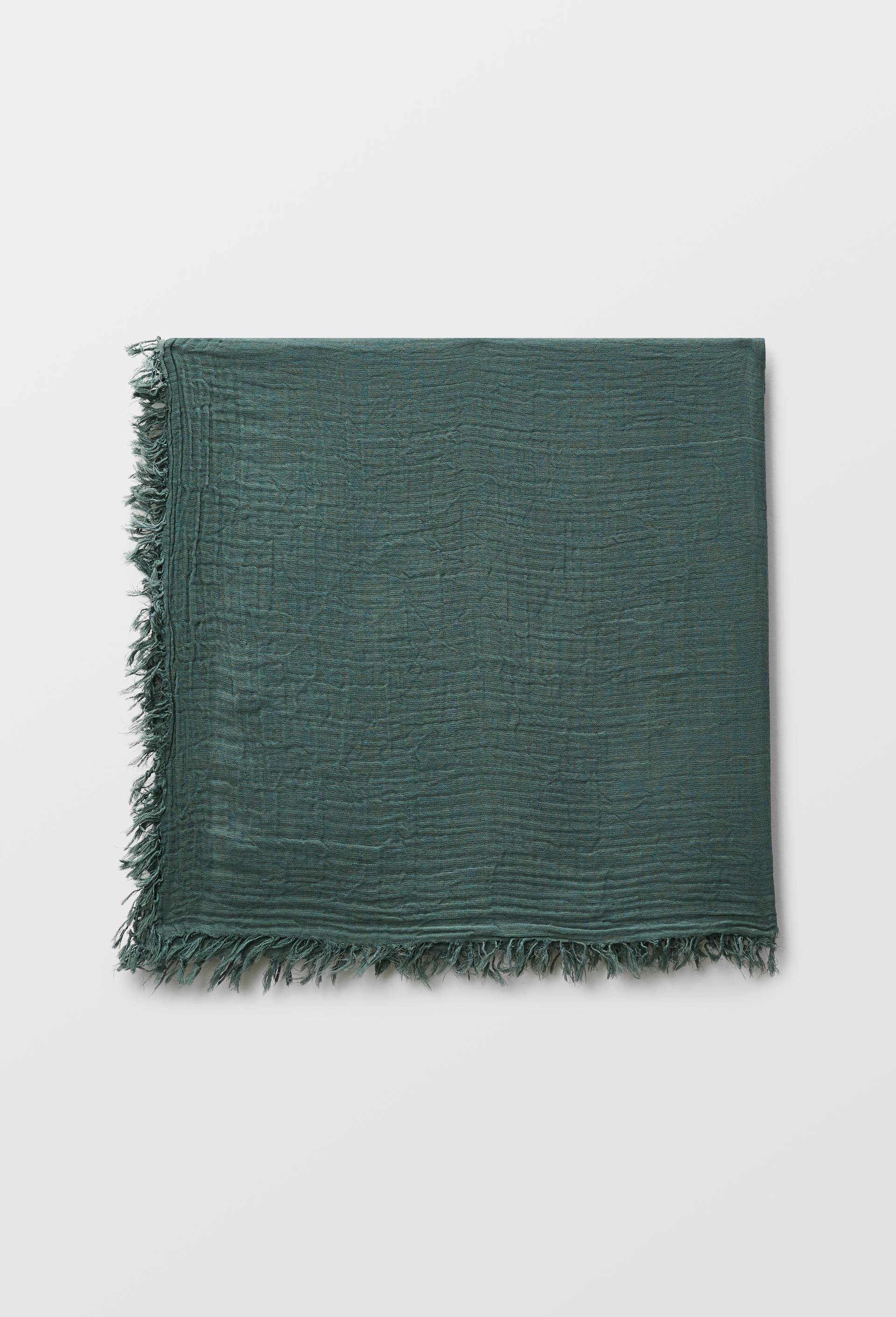 Foulard en gaze de coton, Vert, large image number 1
