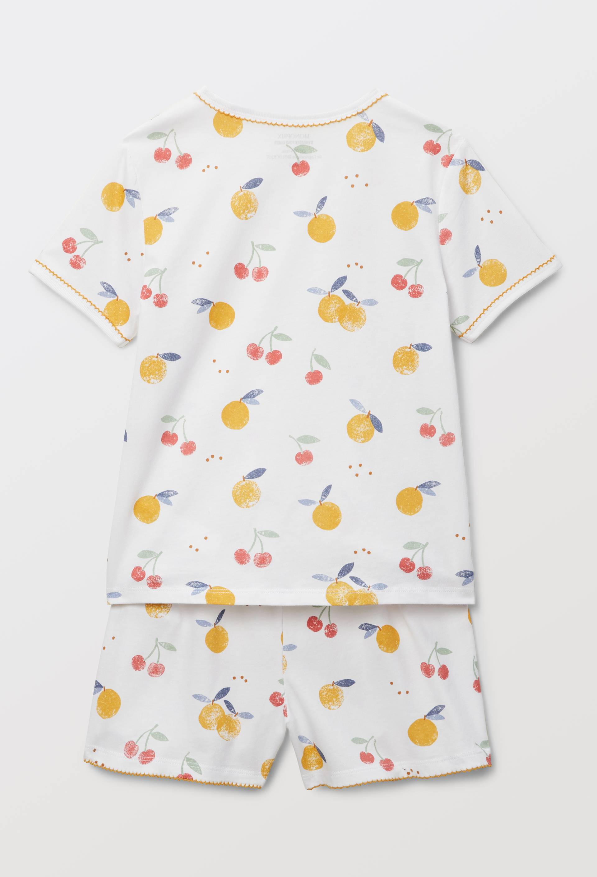 pyjama short imprim&eacute; en jersey coton BIO GOTS, Beige clair, large image number 2.0