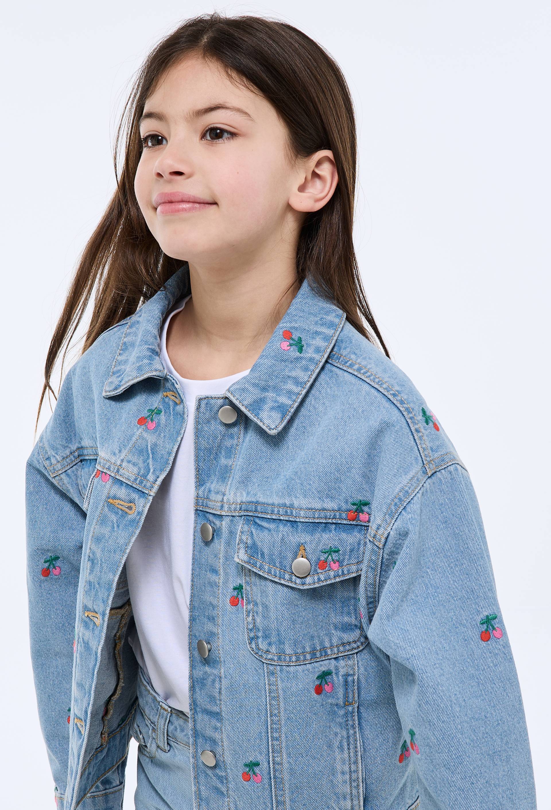 Veste brod&eacute;e en jean, Bleu clair, large image number 1.0
