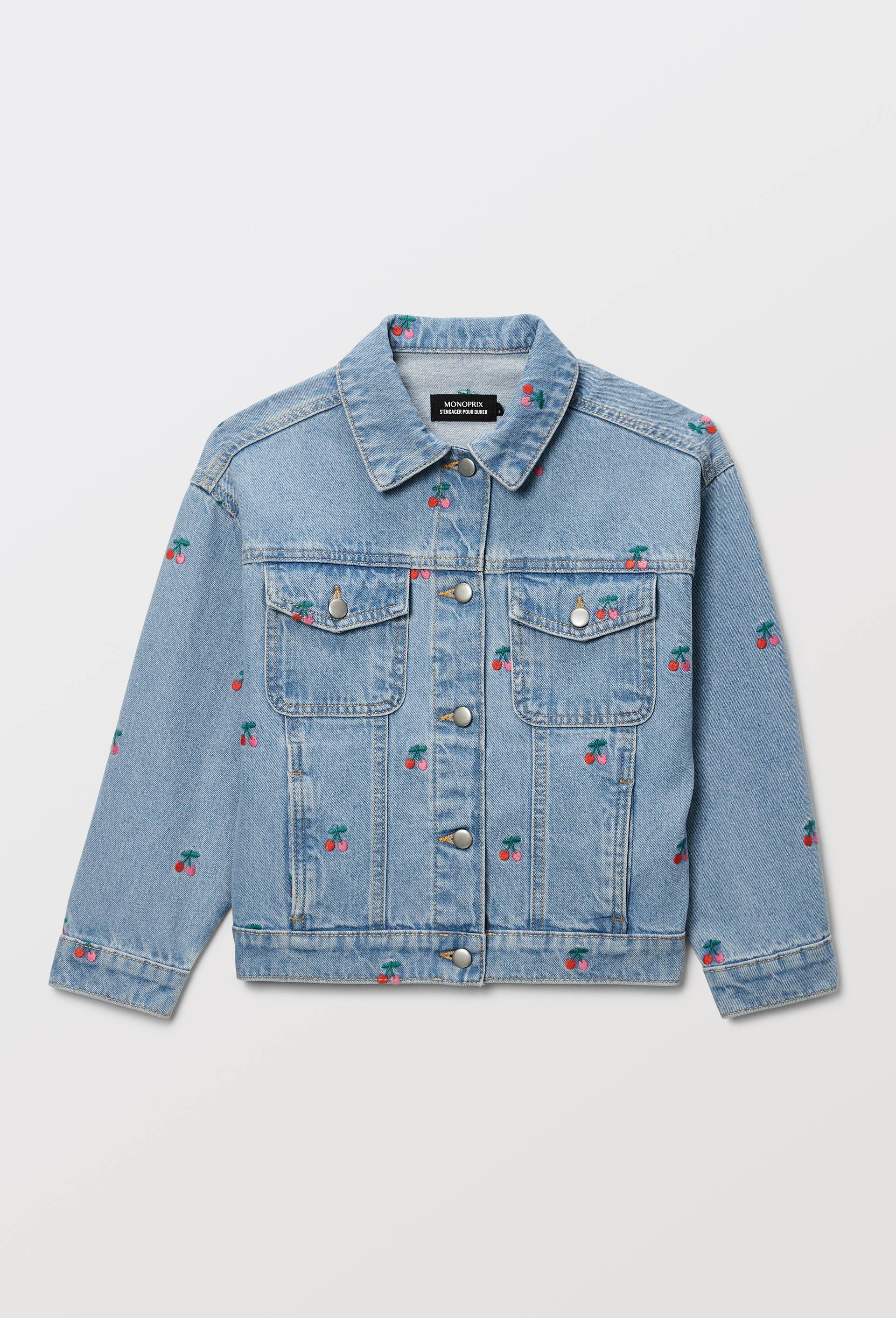 Veste brod&eacute;e en jean, Bleu clair, large image number 2