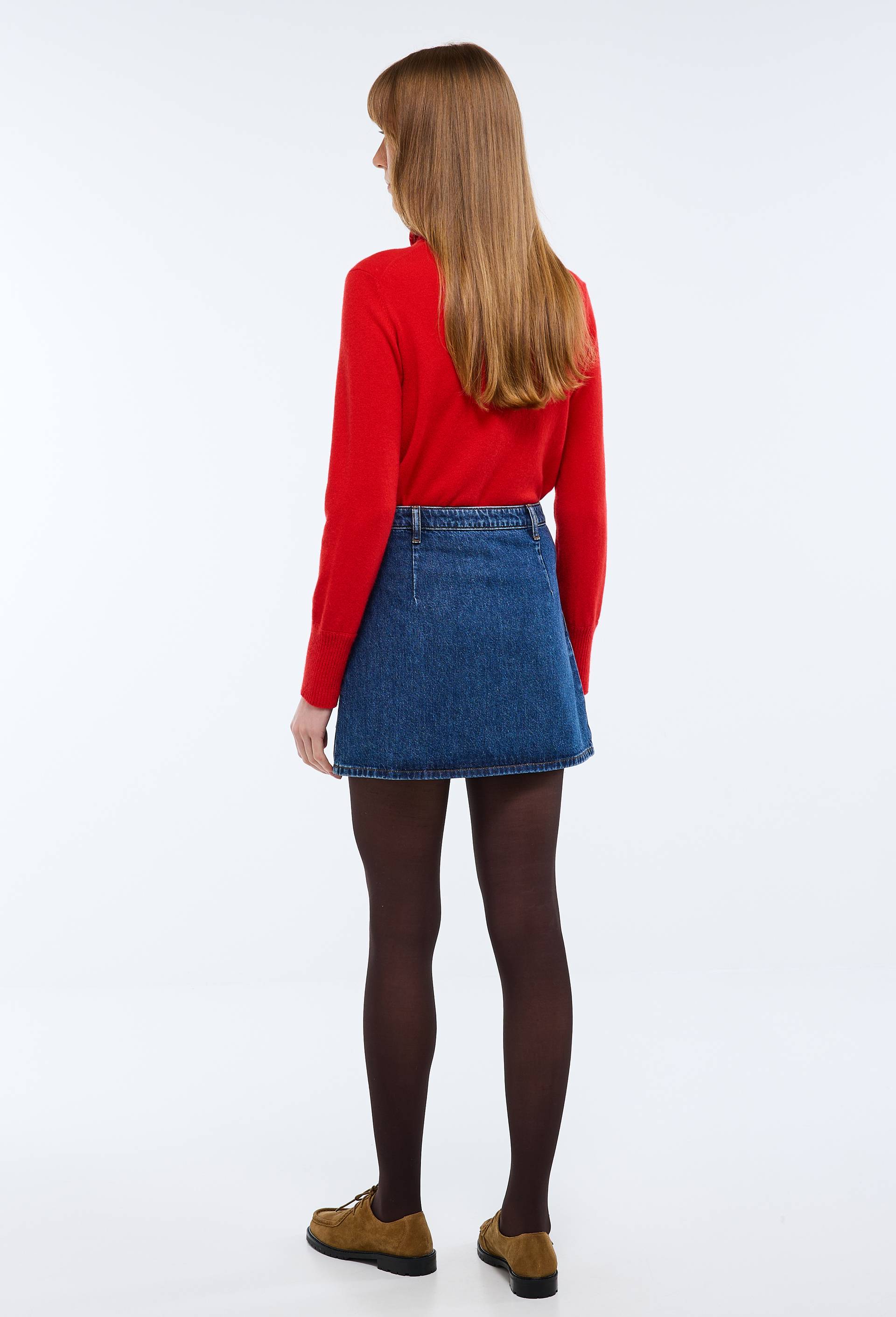 Jupe courte en denim, Bleu fonc&eacute;, large image number 1