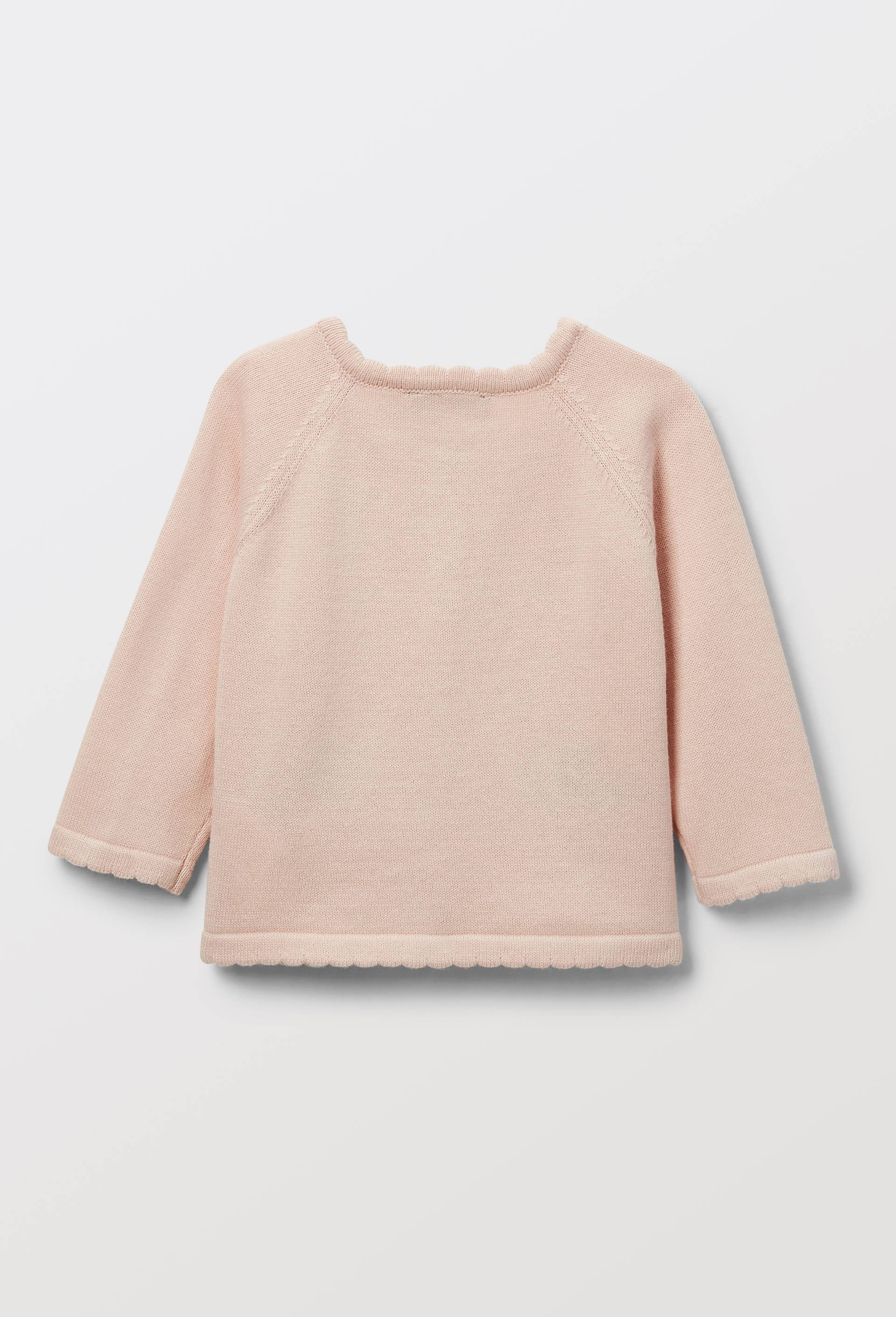 Cardigan tricot en intarsia, Rose clair, large image number 1