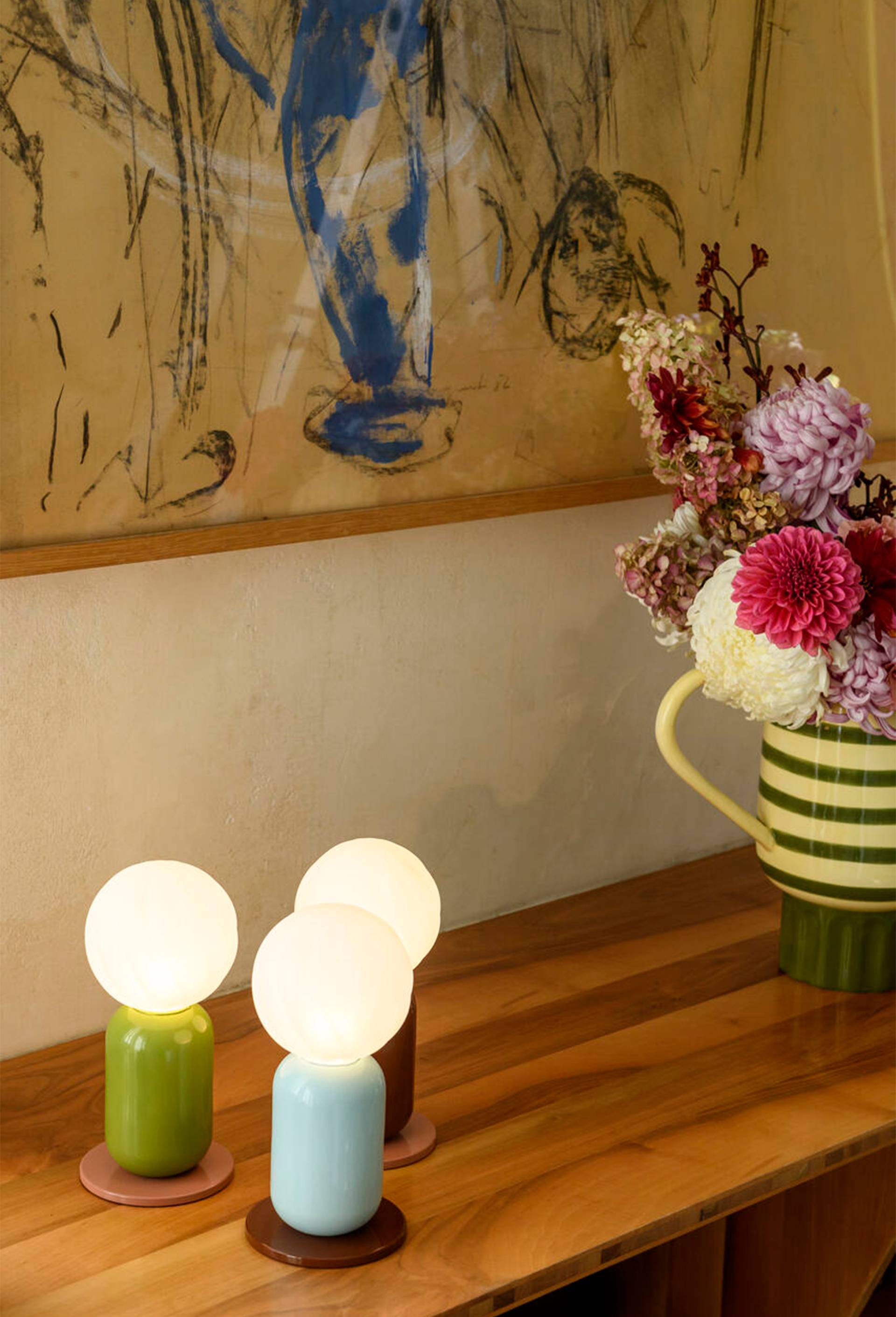 Lampe LED, 23 x 11 cm - MARGAUX KELLER X MONOPRIX, Bleu clair, large image number 5