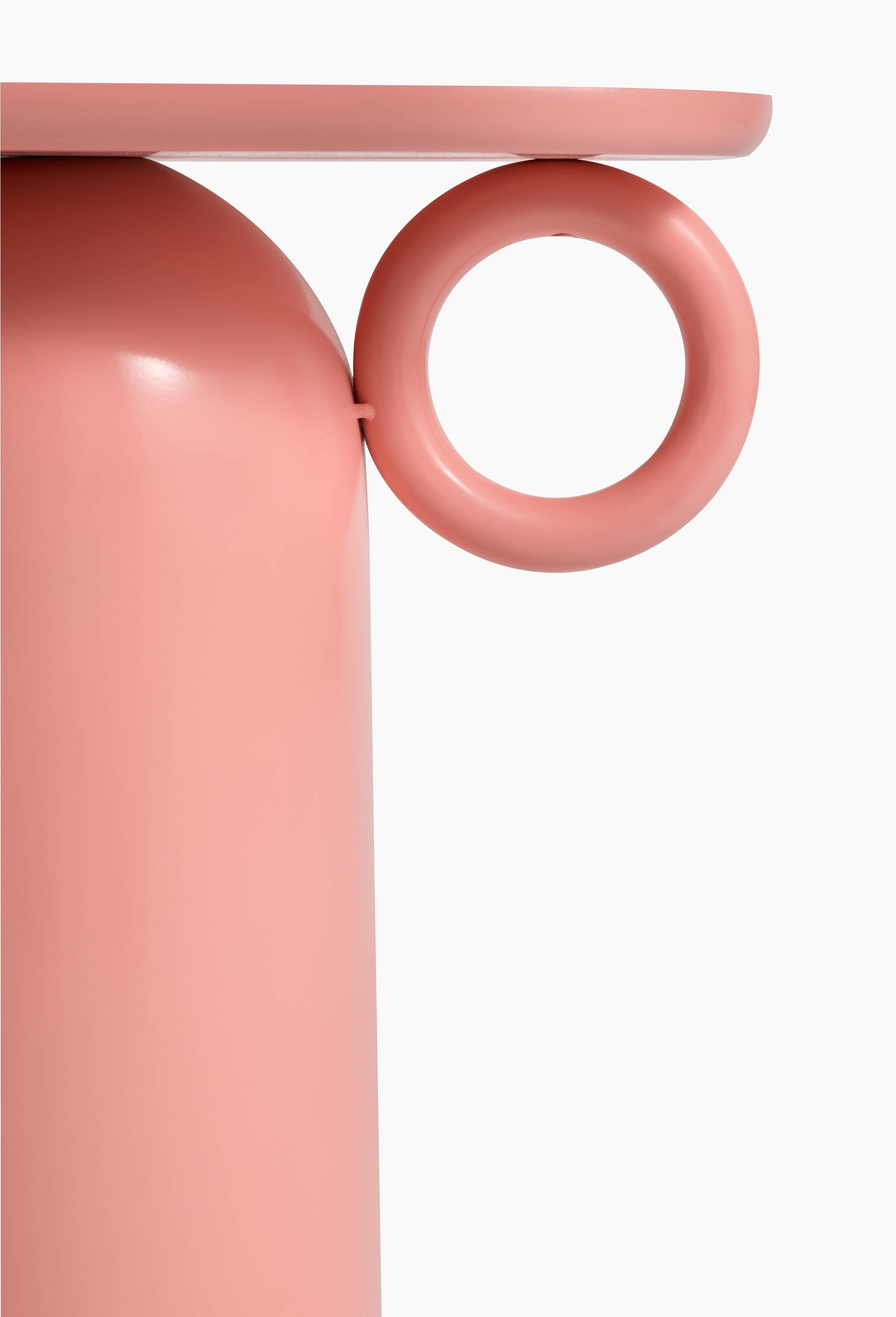 Table d'appoint, 45 x 30 x 45cm, en m&eacute;tal - MARGAUX KELLER X MONOPRIX, Rose clair, large image number 2