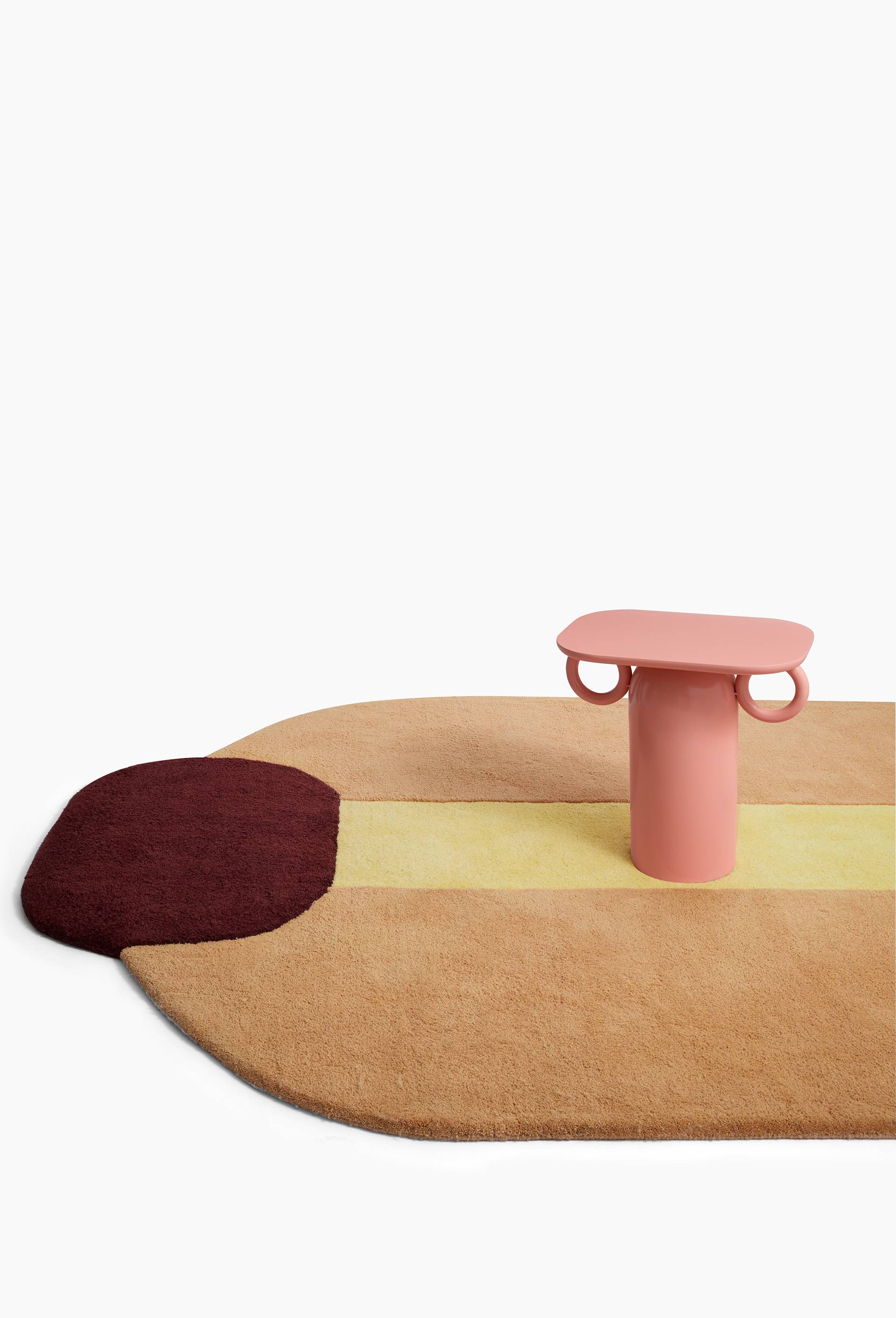 Table d'appoint, 45 x 30 x 45cm, en m&eacute;tal - MARGAUX KELLER X MONOPRIX, Rose clair, large image number 3