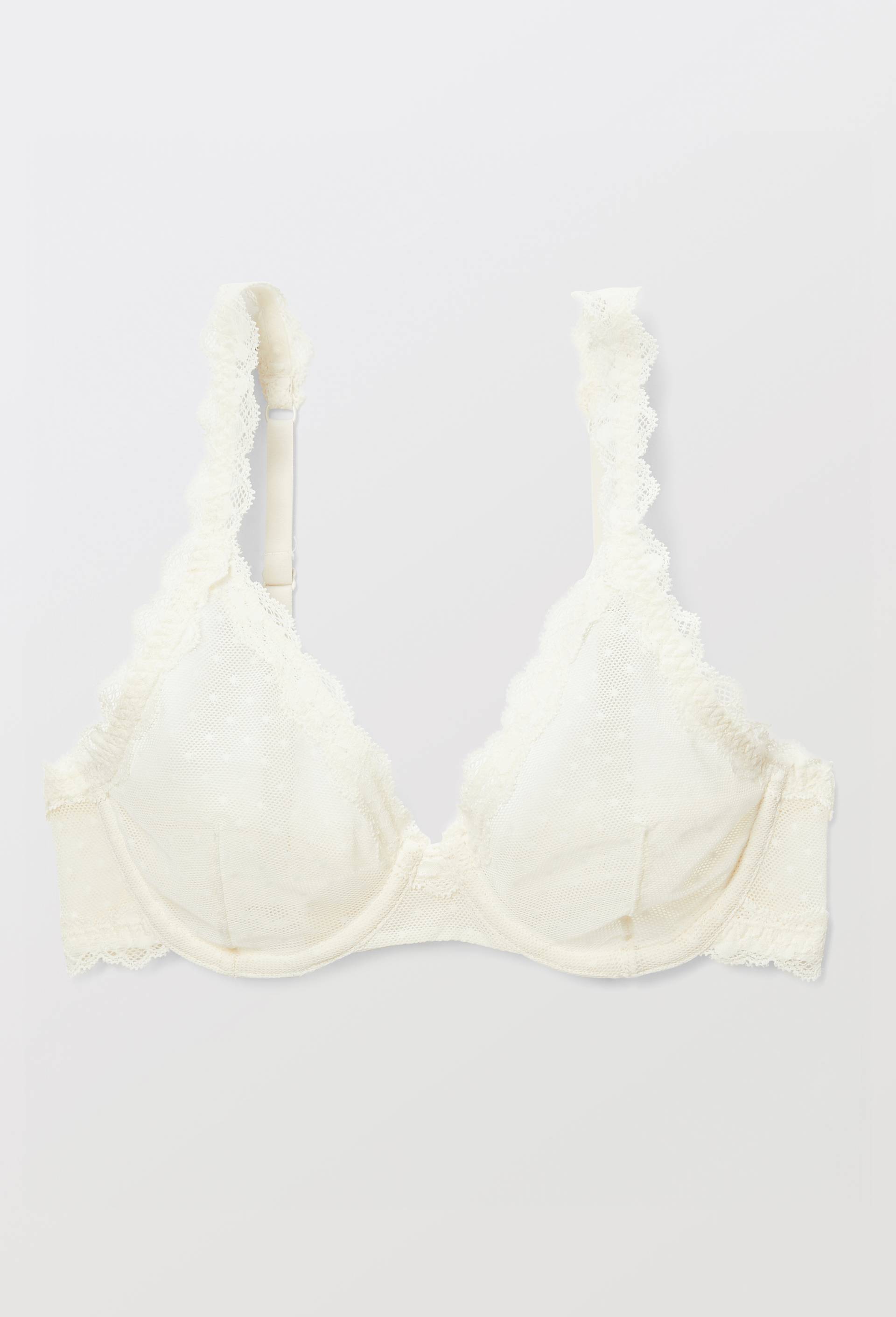 Soutien-gorge triangle sans armature en tulle PASSIONATA, Ecru, large image number 0