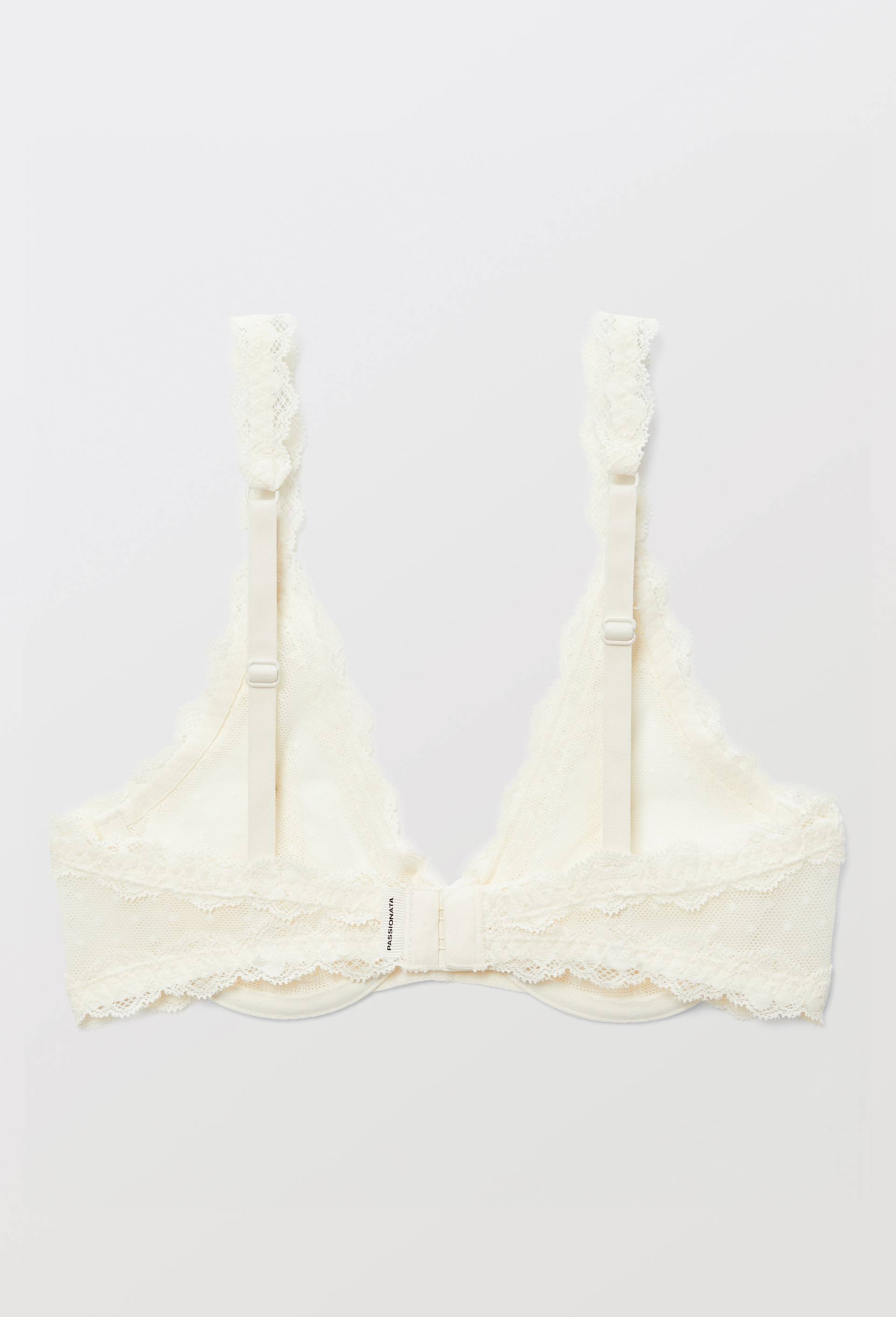 Soutien-gorge triangle sans armature en tulle PASSIONATA, Ecru, large image number 1
