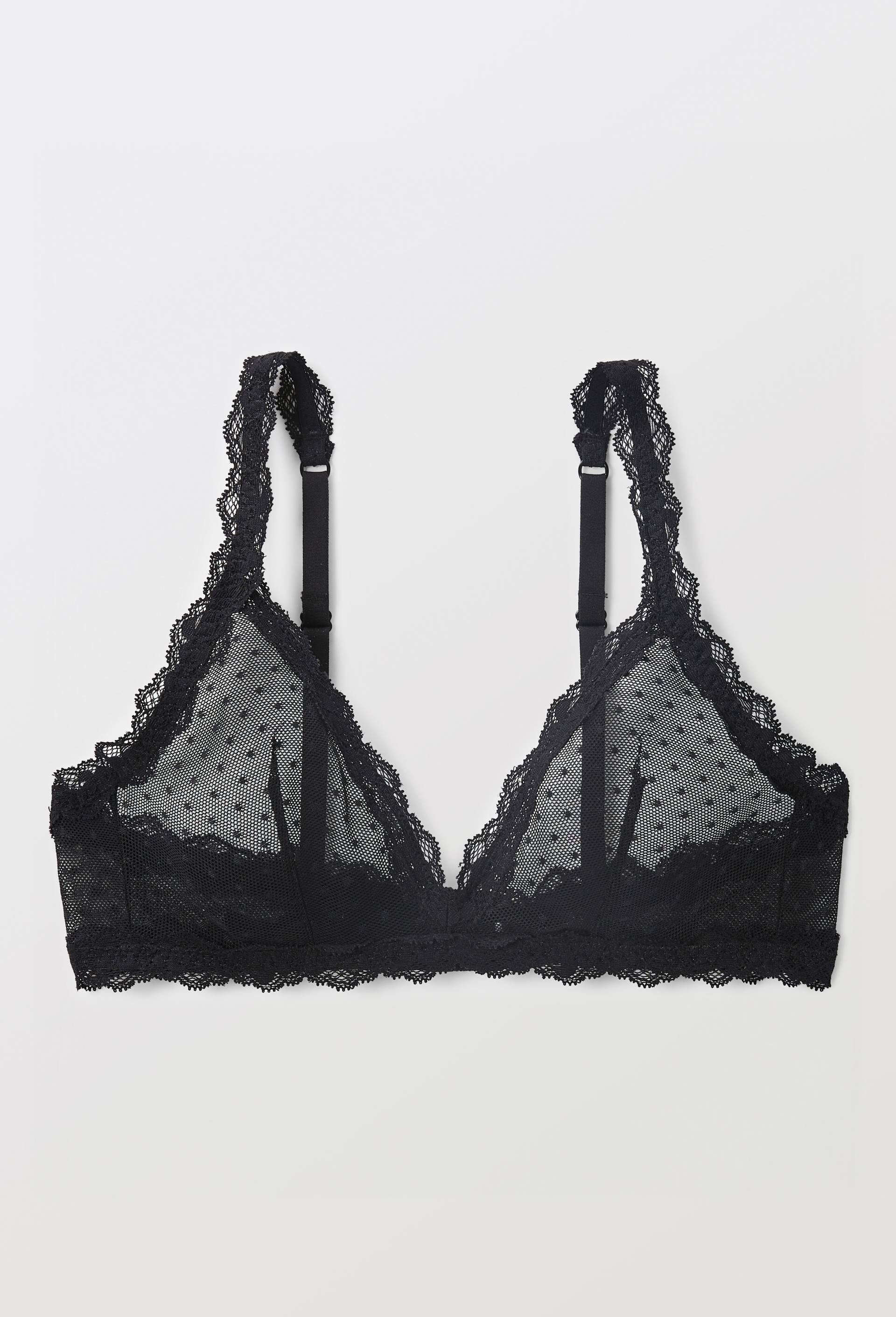 Soutien-gorge triangle sans armature en tulle PASSIONATA, Noir, large image number 0