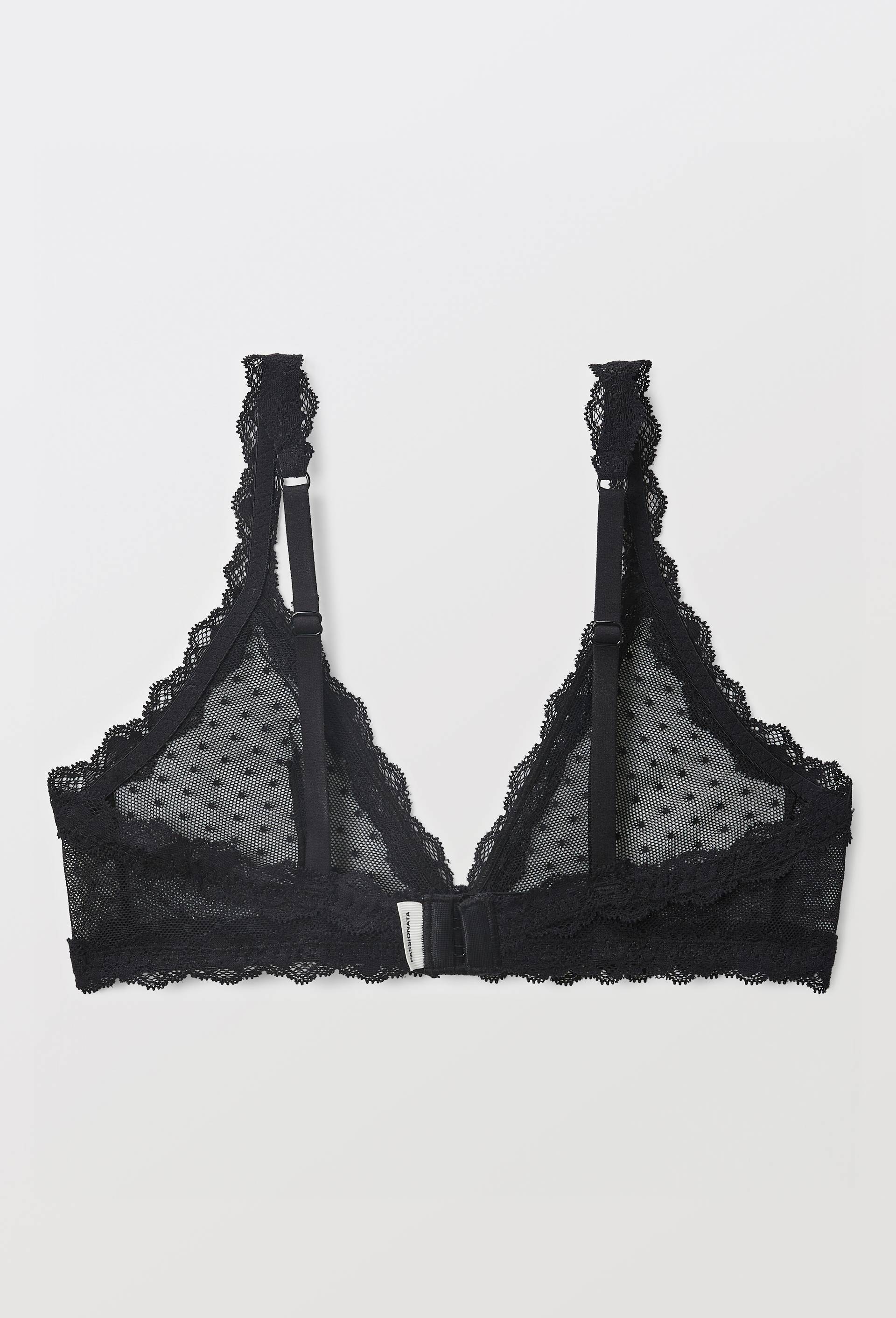 Soutien-gorge triangle sans armature en tulle PASSIONATA, Noir, large image number 1