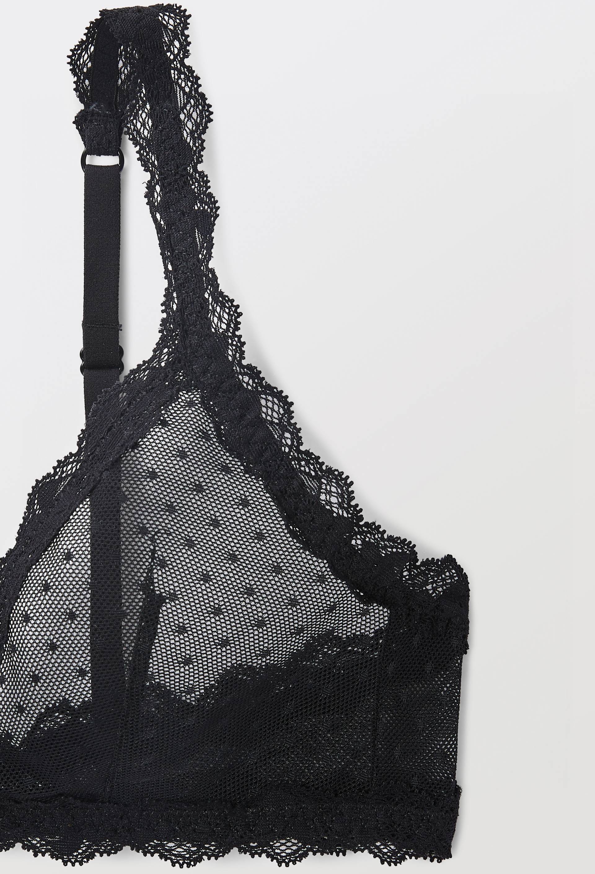Soutien-gorge triangle sans armature en tulle PASSIONATA, Noir, large image number 2