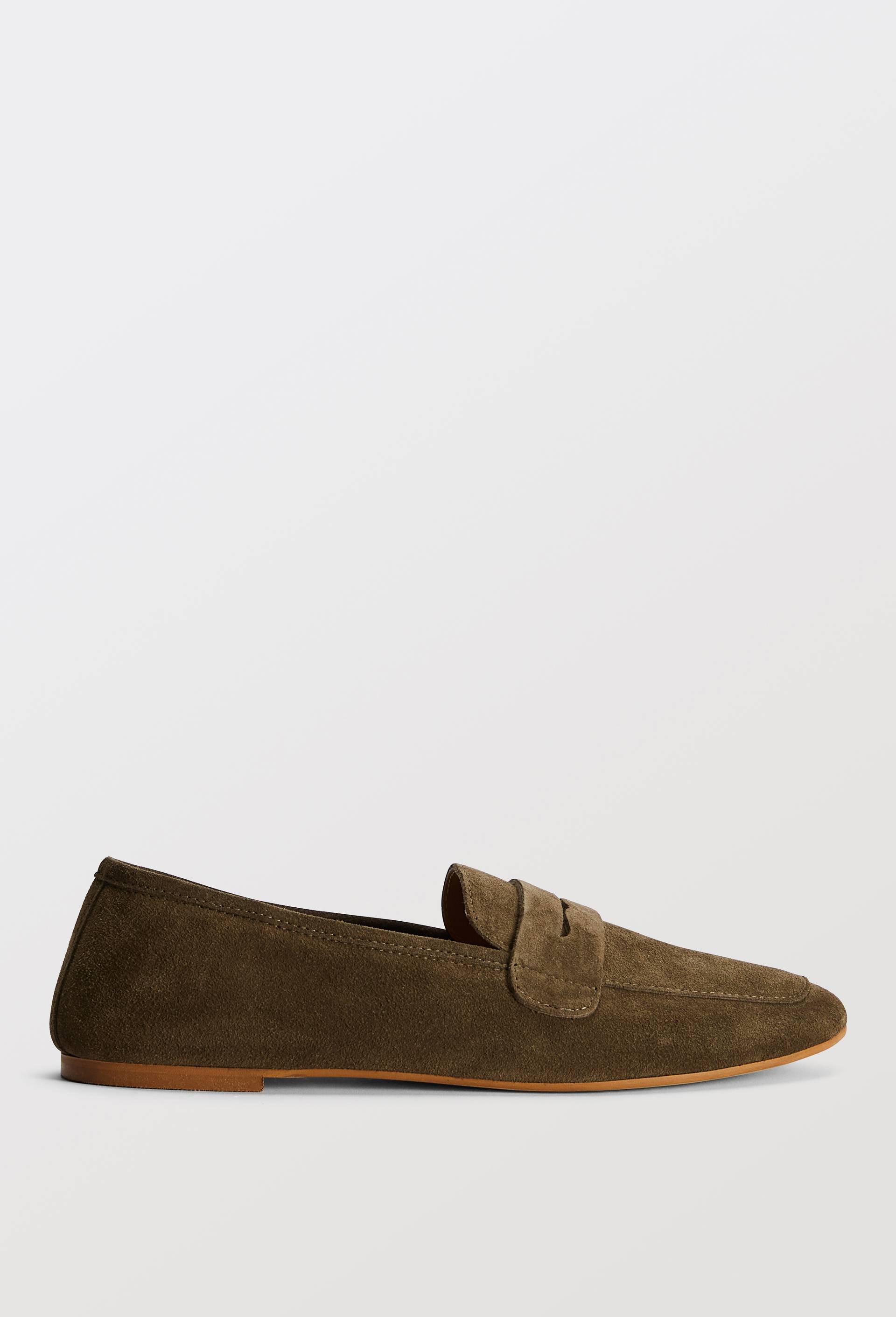 Mocassins en cuir, Vert fonc&eacute;, large image number 2