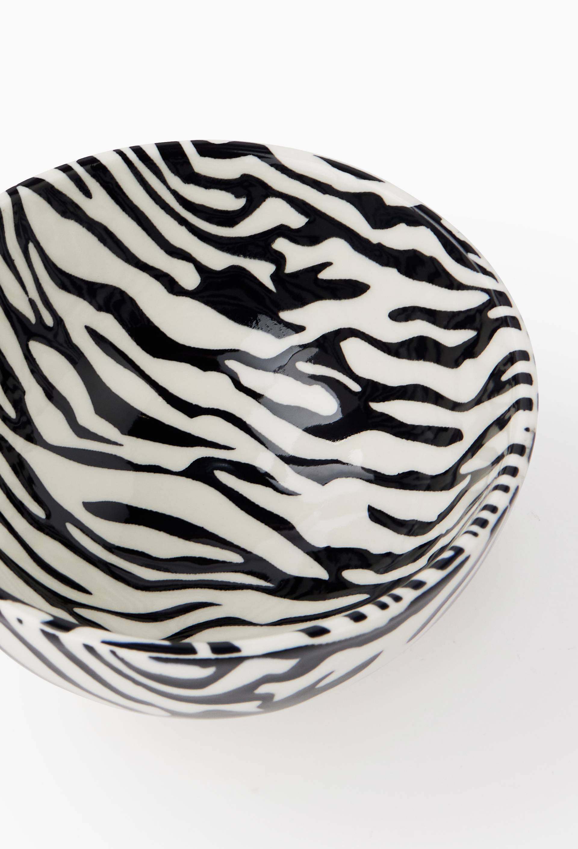 Bol finition imprim&eacute;e, 11cm, Noir, large image number 2