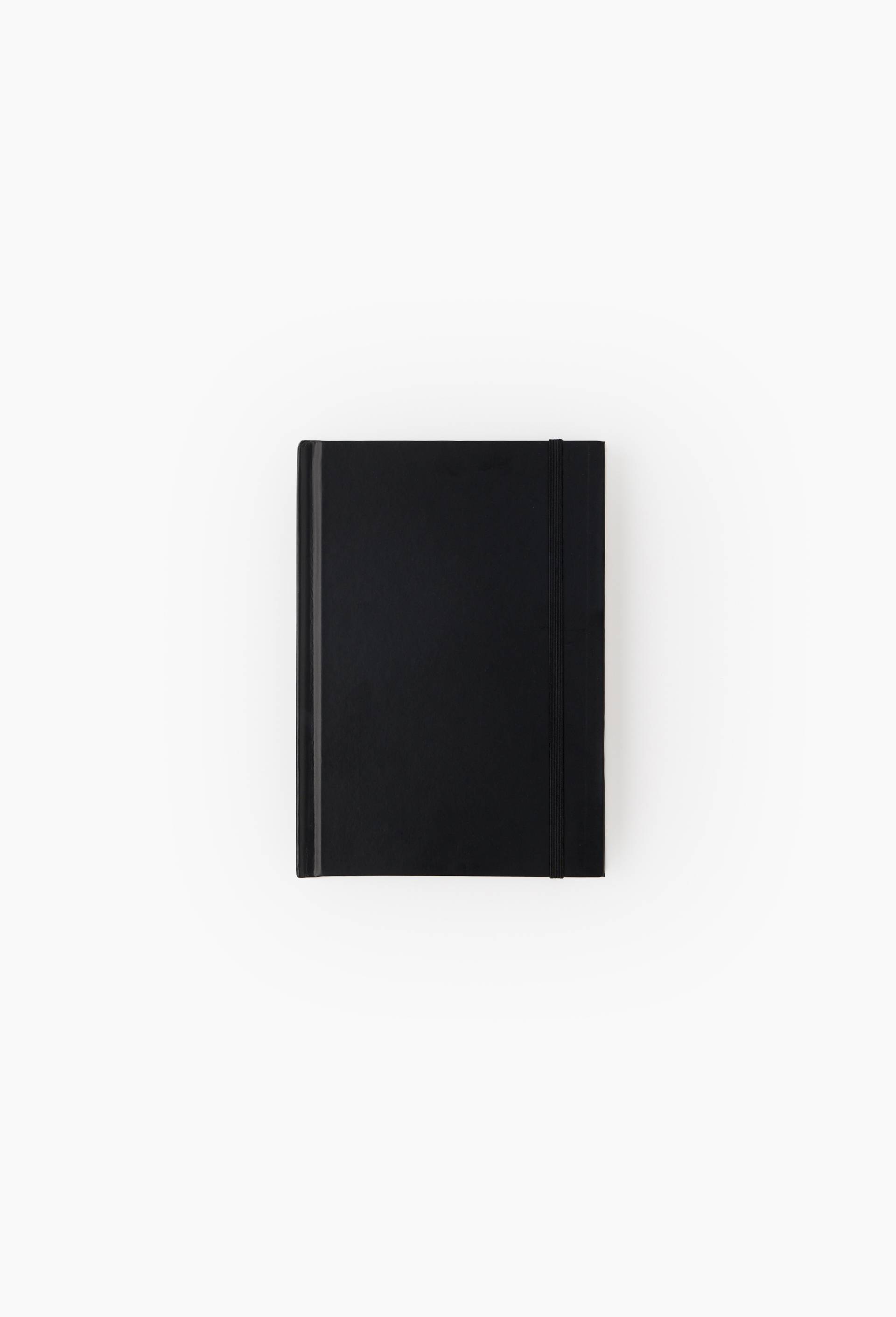 Carnet A5 lign&eacute;, 128 pages, Noir, large image number 0.0